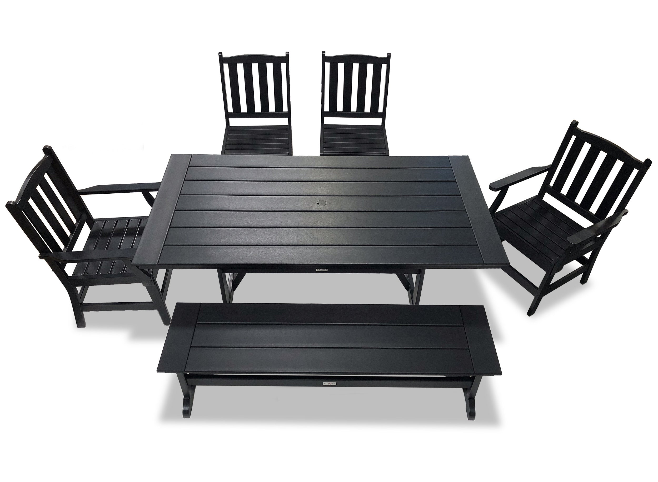 LuXeo Tuscany HDPE Dining Set, 6-Piece