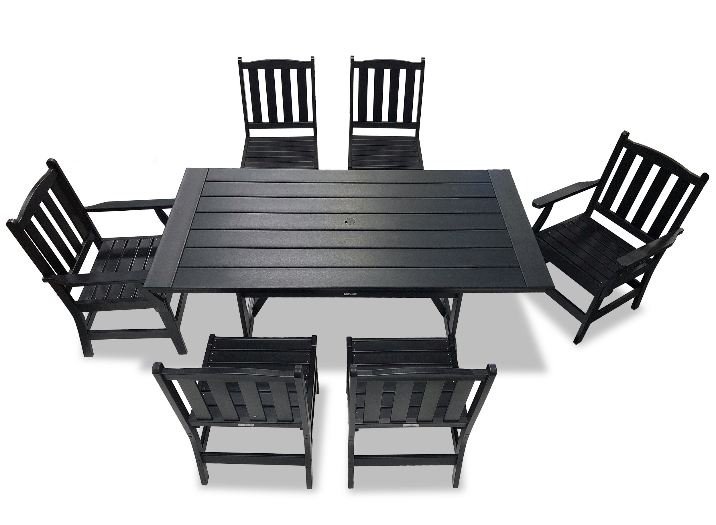 LuXeo Tuscany HDPE Dining Set, 7-Piece