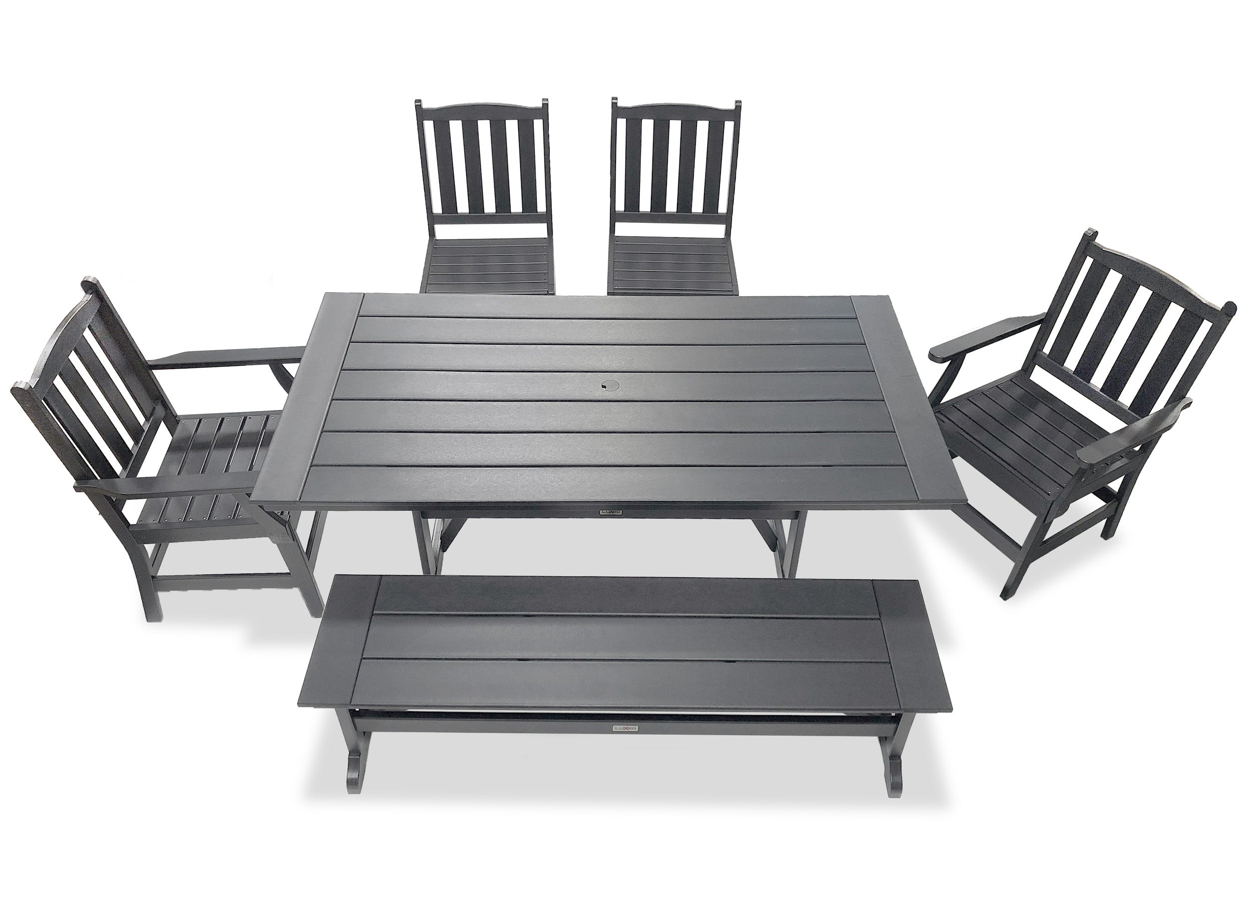 LuXeo Tuscany HDPE Dining Set, 6-Piece
