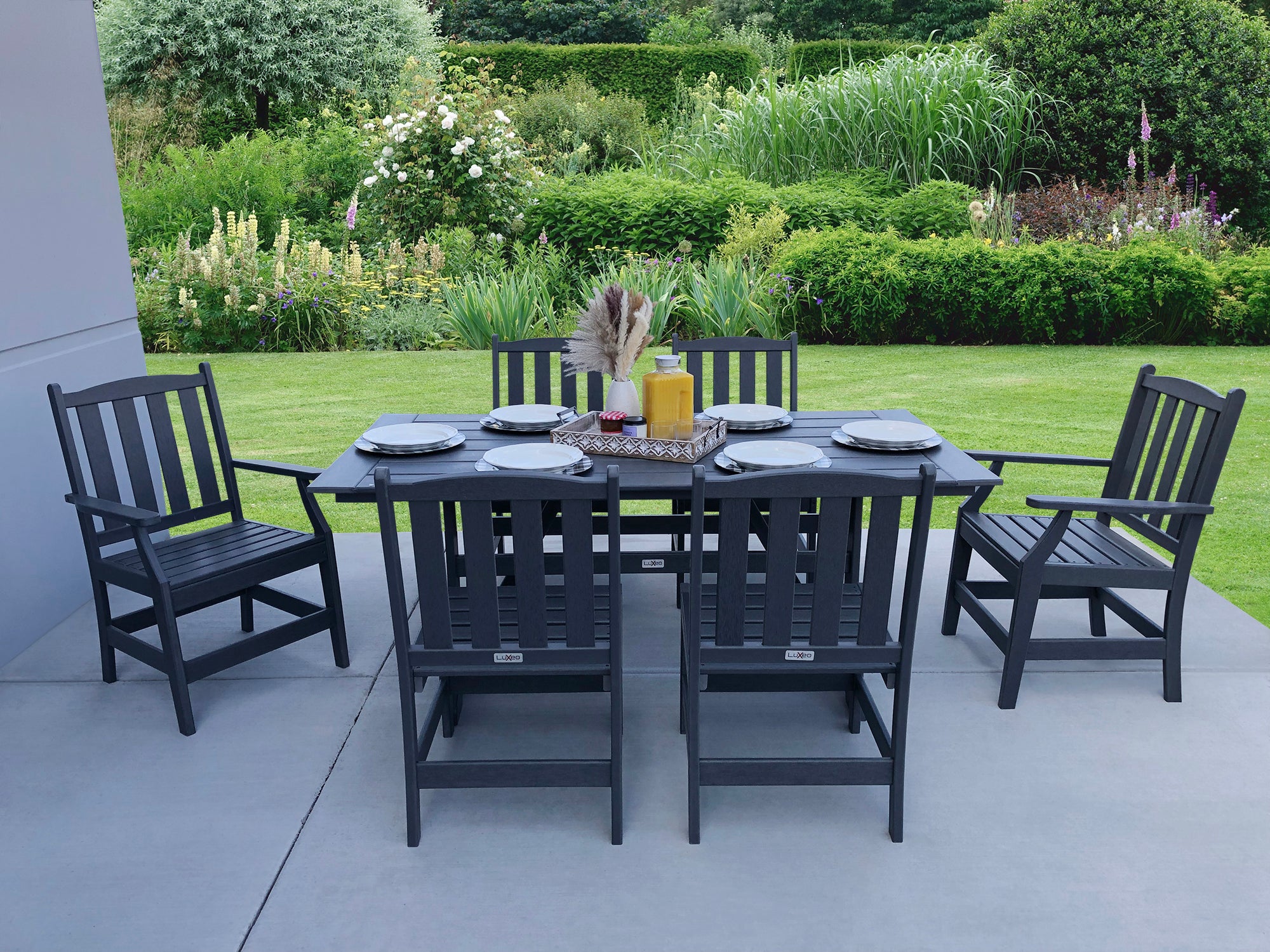 LuXeo Tuscany HDPE Dining Set, 7-Piece