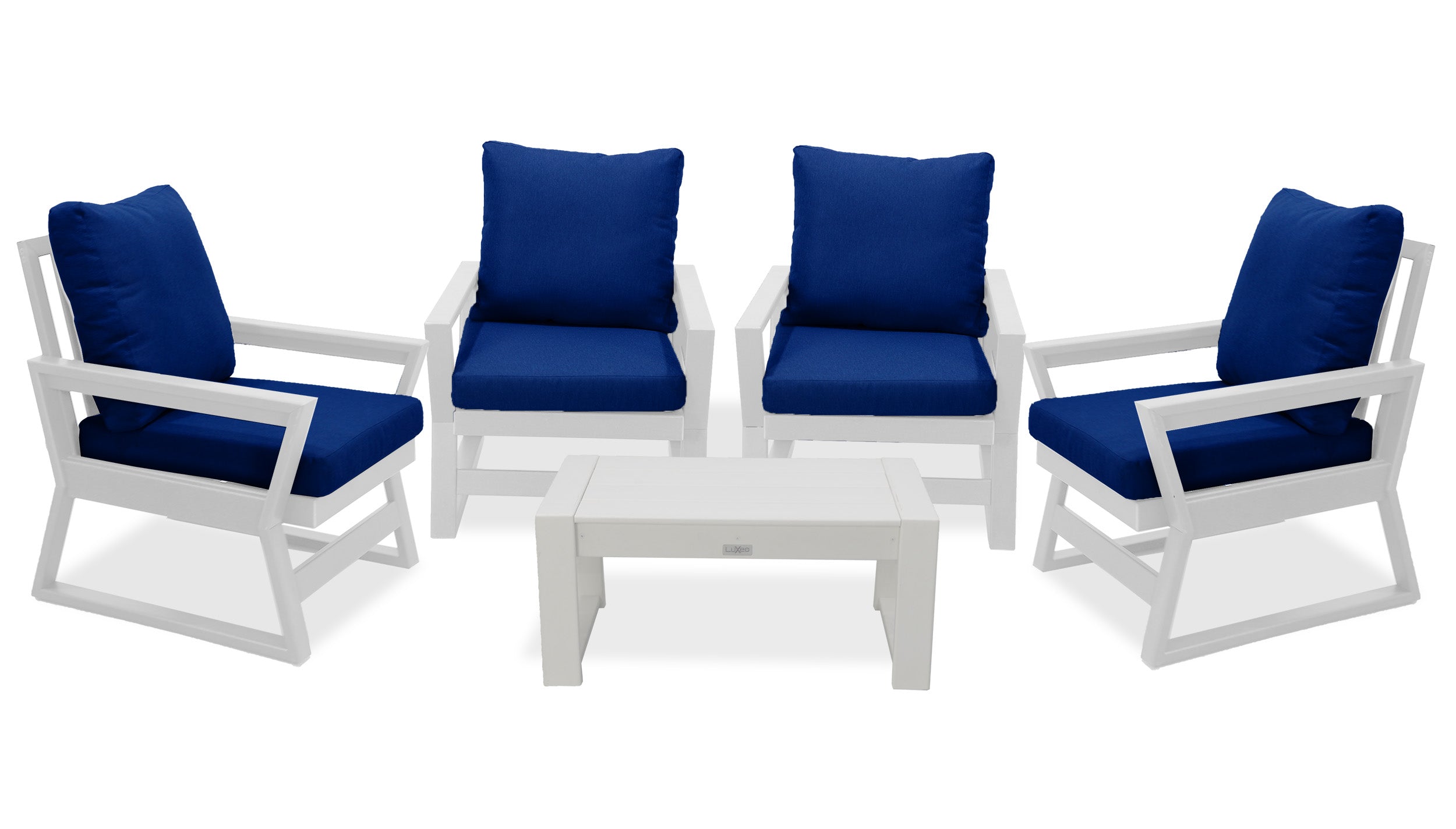 LuXeo Malibu Deep Seating Chair Set, 3-Piece or 5-Piece
