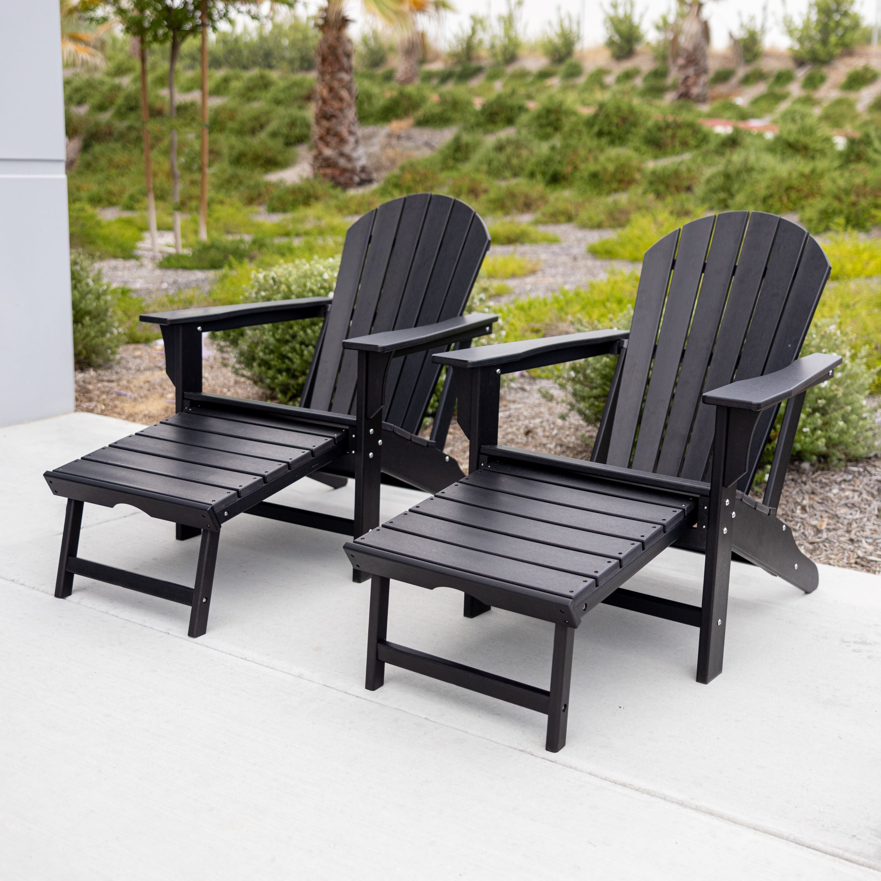 Hampton HDPE Recycled Plastic Outdoor Patio Adirondack Chair