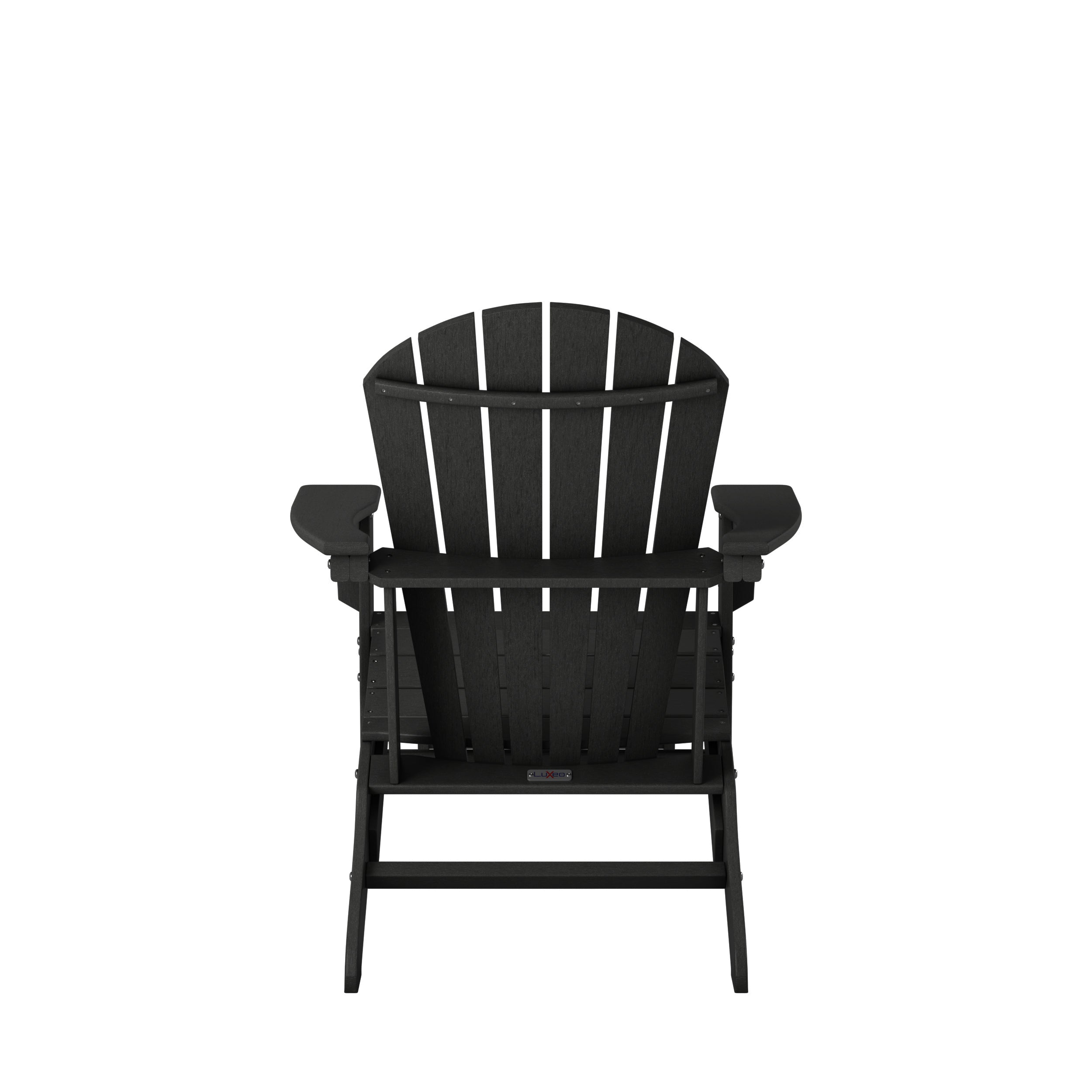 Hampton HDPE Adirondack Chair with Hideaway Ottoman and Table Set (3-PIece)