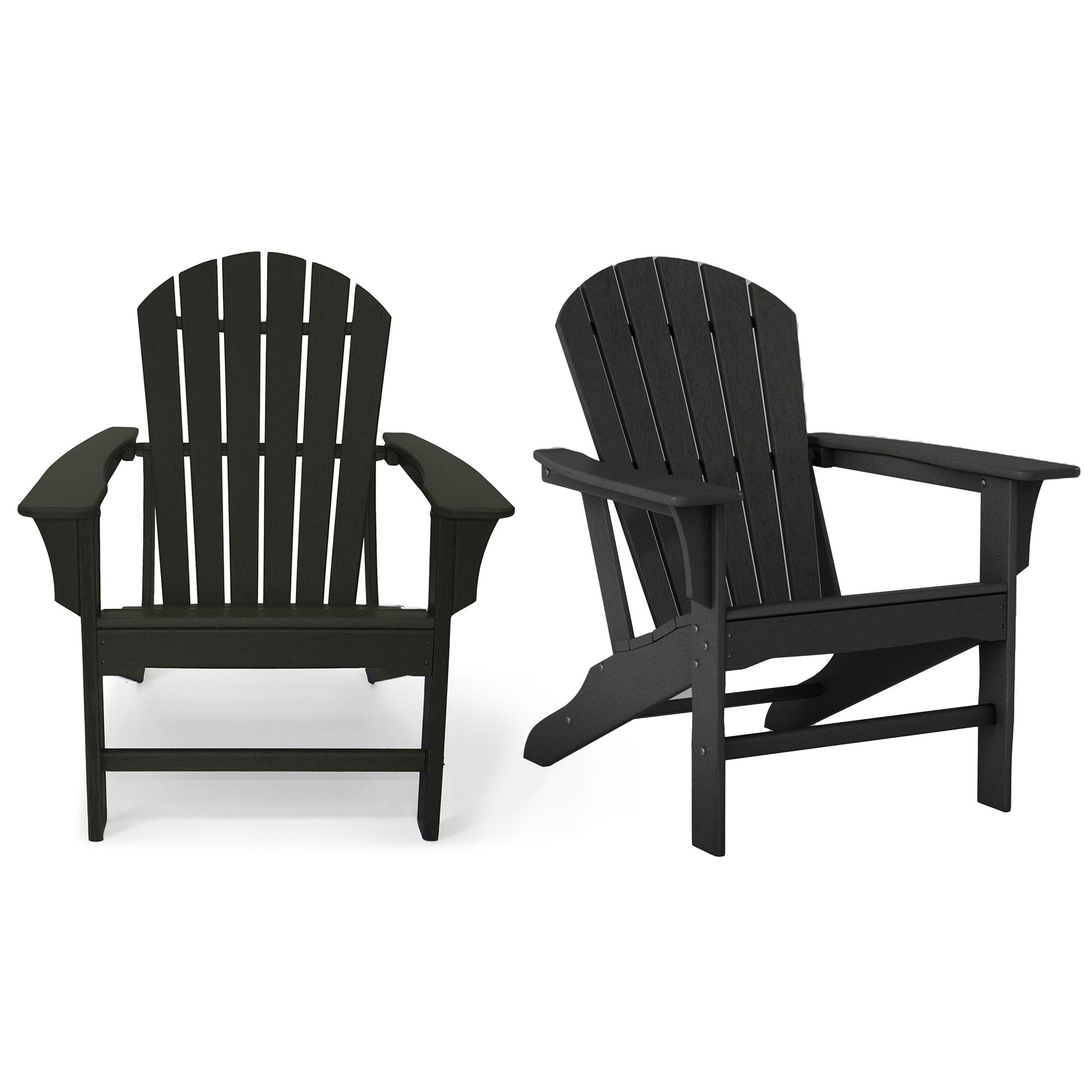 LuXeo Hampton HDPE Recycled Plastic Outdoor Patio Adirondack Chair