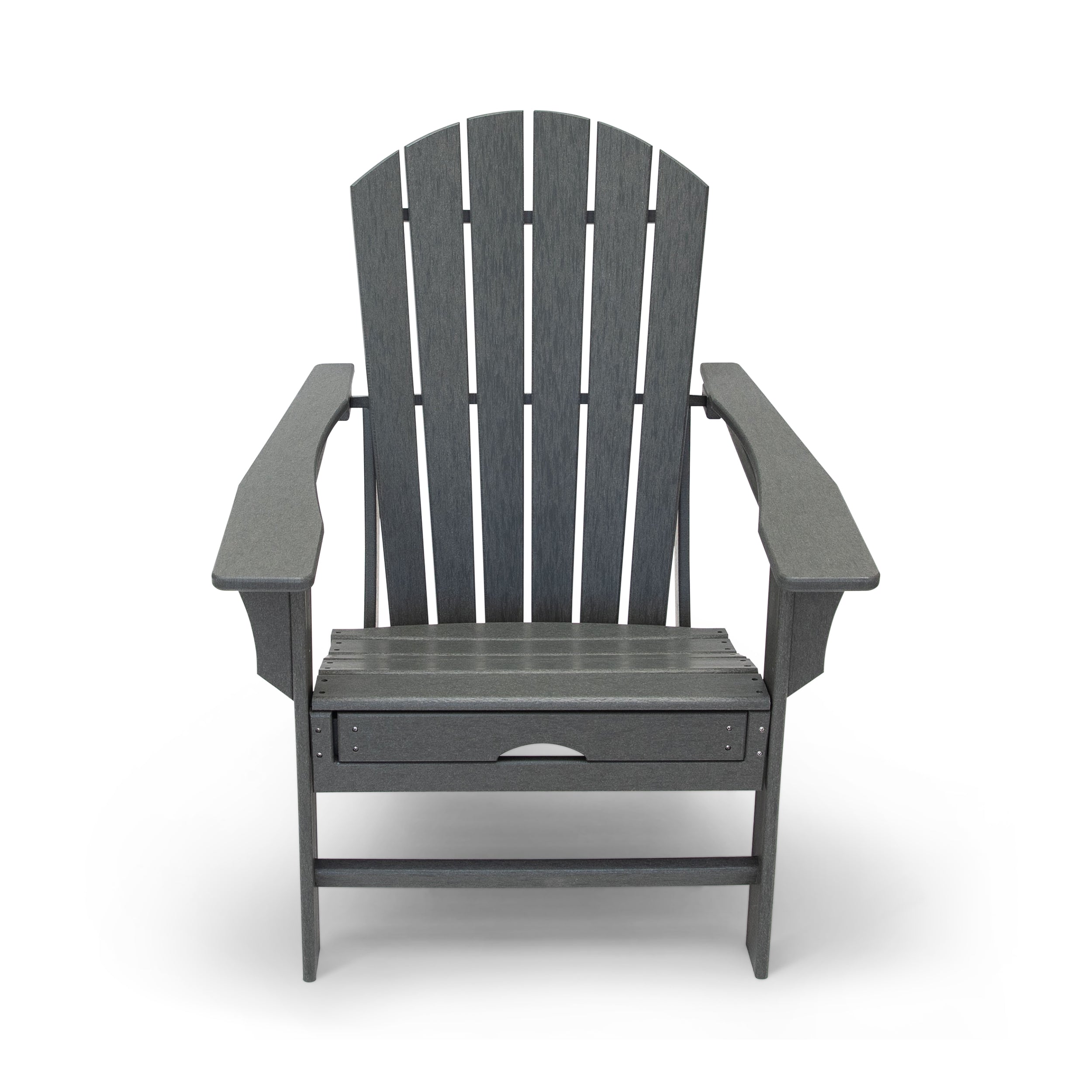 Hampton HDPE Patio Adirondack Chair with Hideaway Ottoman [OUTLET]