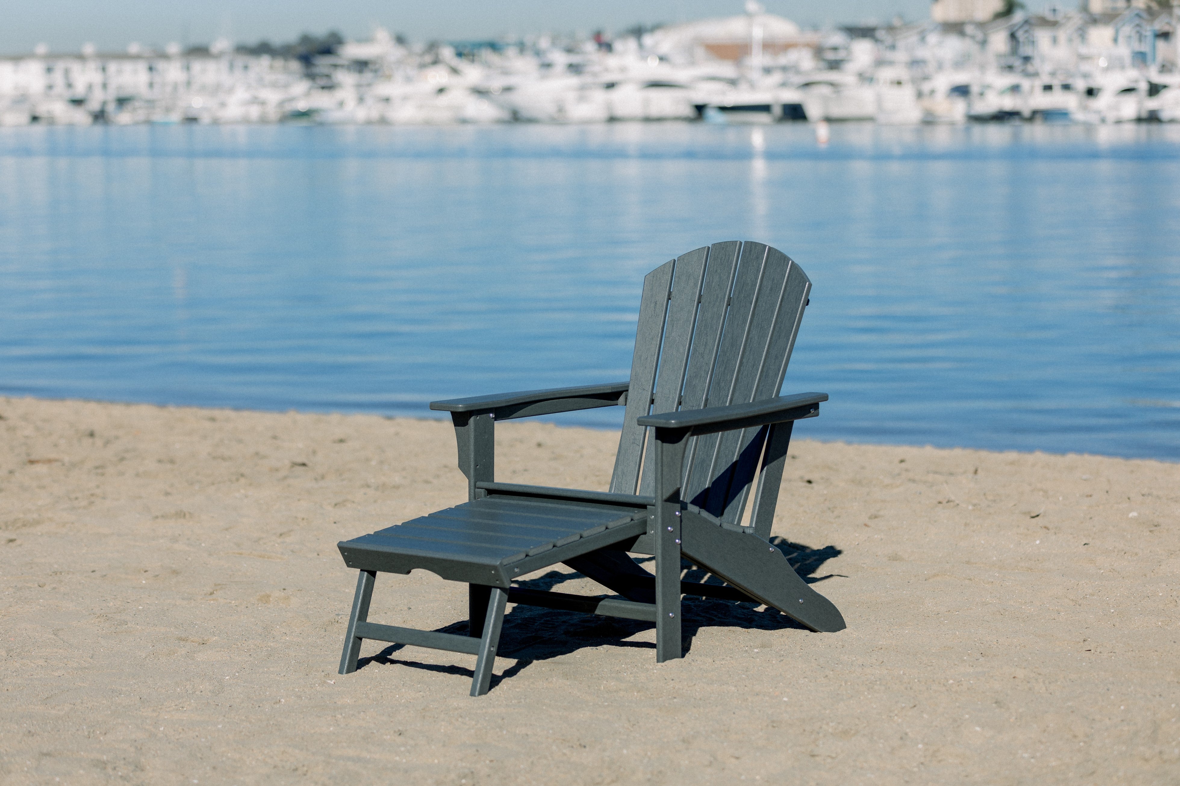 Hampton HDPE Recycled Plastic Outdoor Patio Adirondack Chair