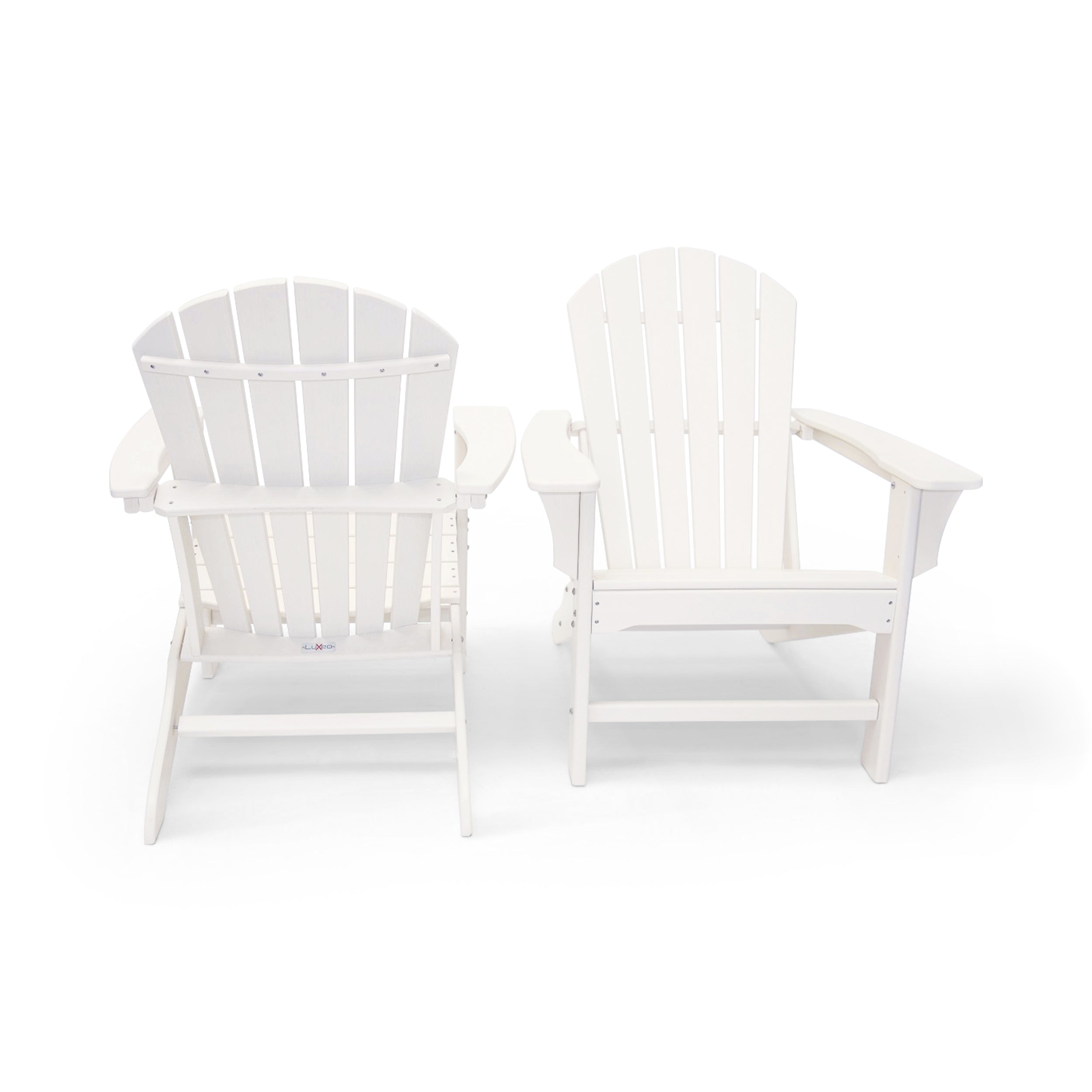LuXeo Hampton HDPE Recycled Plastic Outdoor Patio Adirondack Chair