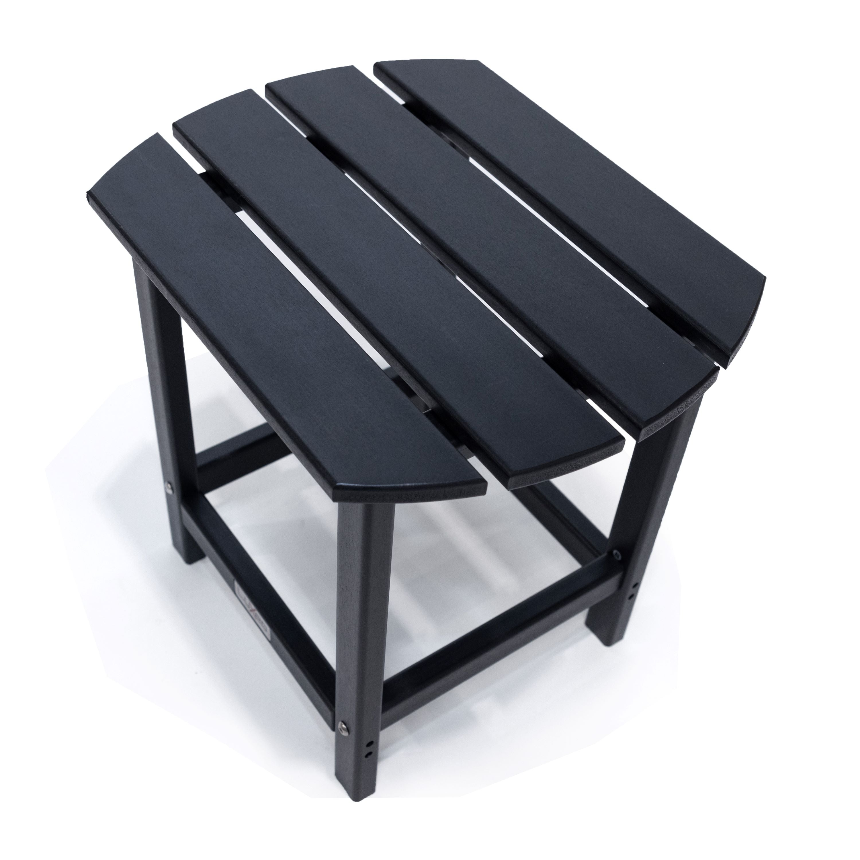 Hampton HDPE Adirondack Chair with Hideaway Ottoman and Table Set (3-PIece)