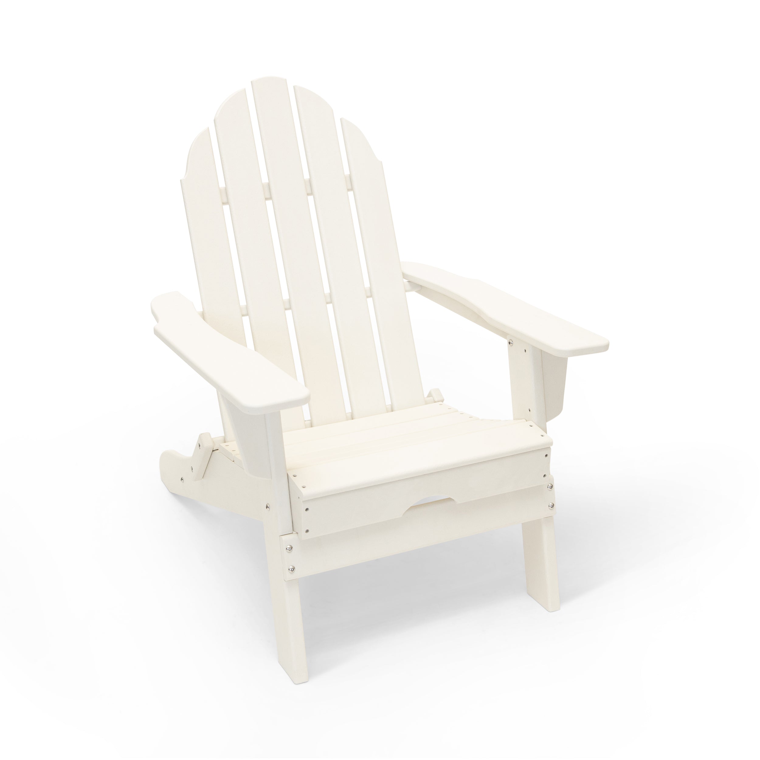 Balboa HDPE Recycled Plastic Folding Adirondack Chair and Table Set
