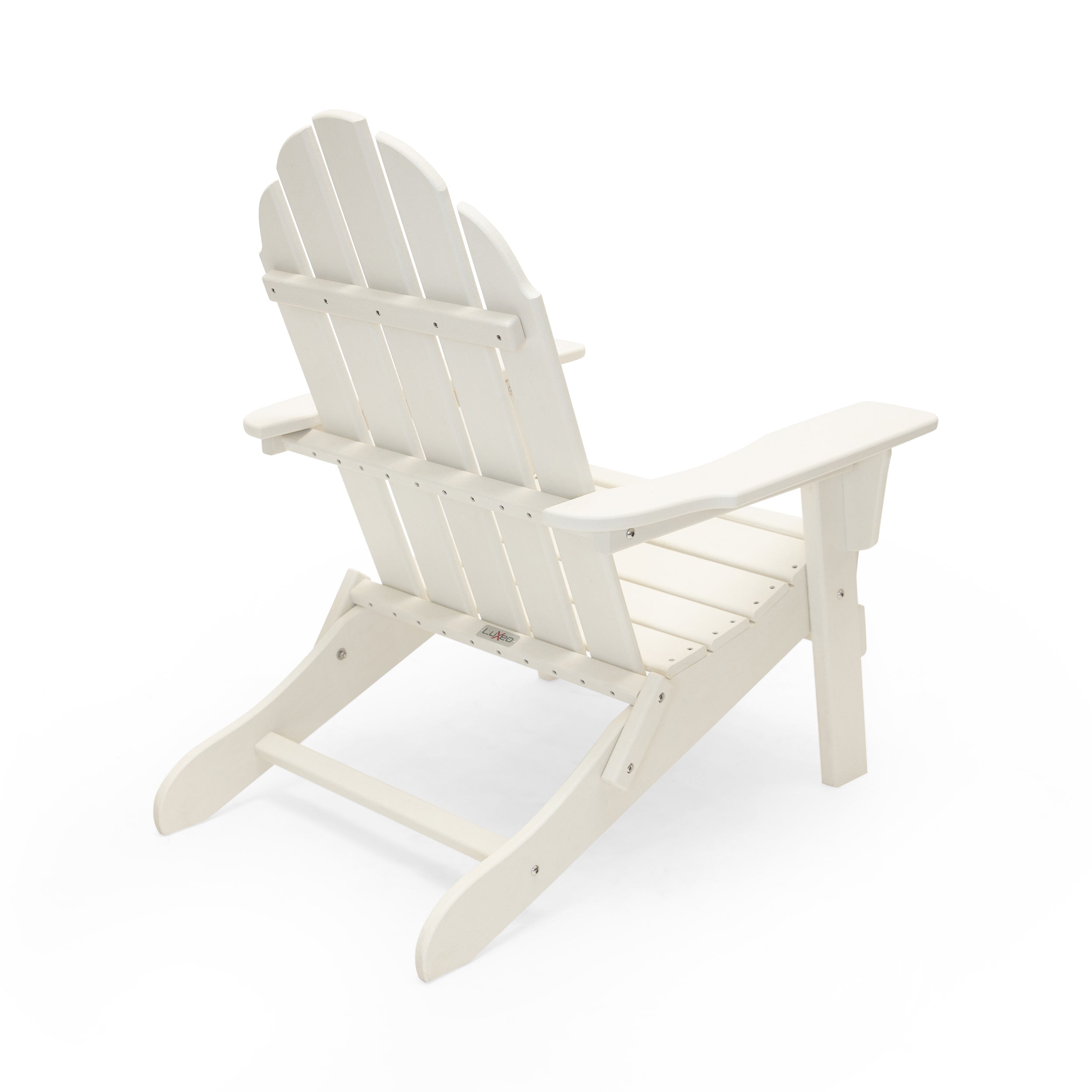Balboa HDPE Recycled Plastic Folding Adirondack Chair and Table Set