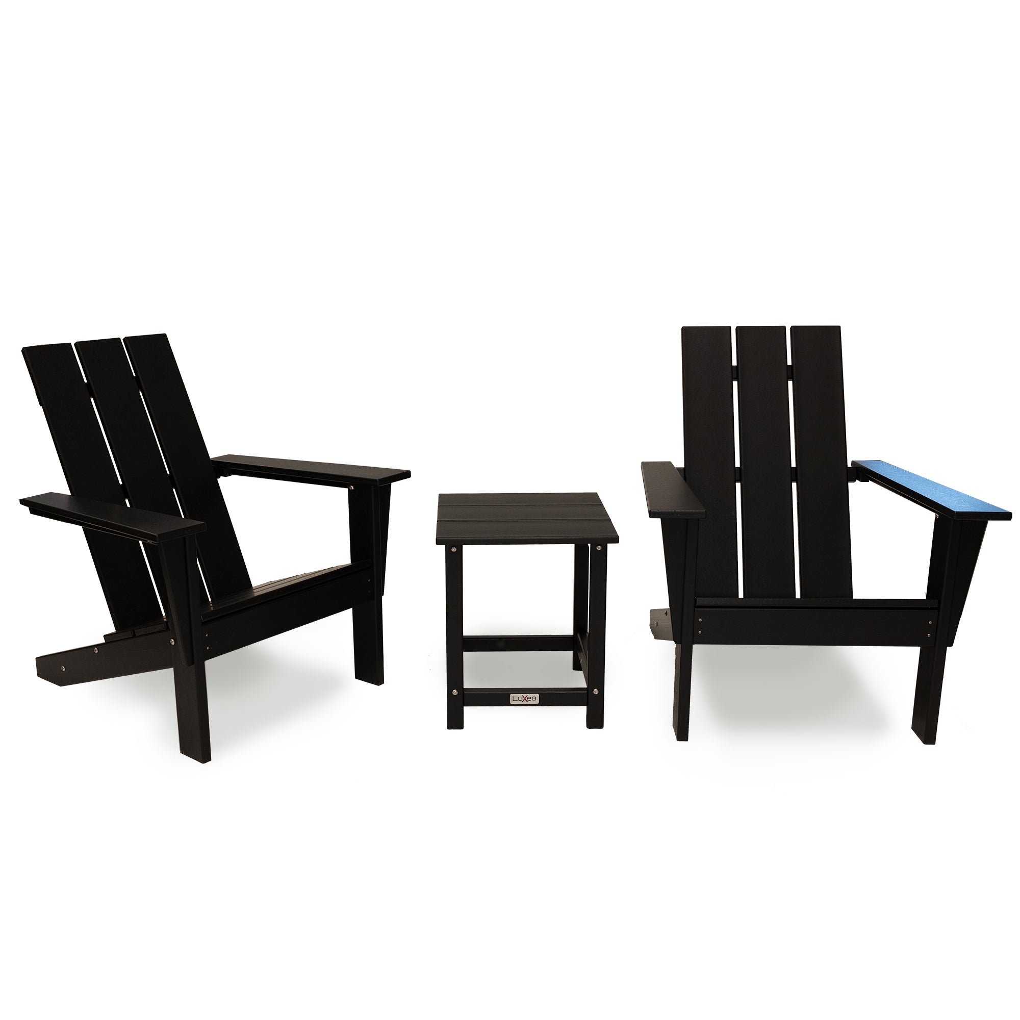 Arcadia Outdoor Patio Adirondack Chair and Table Set (3-Piece)