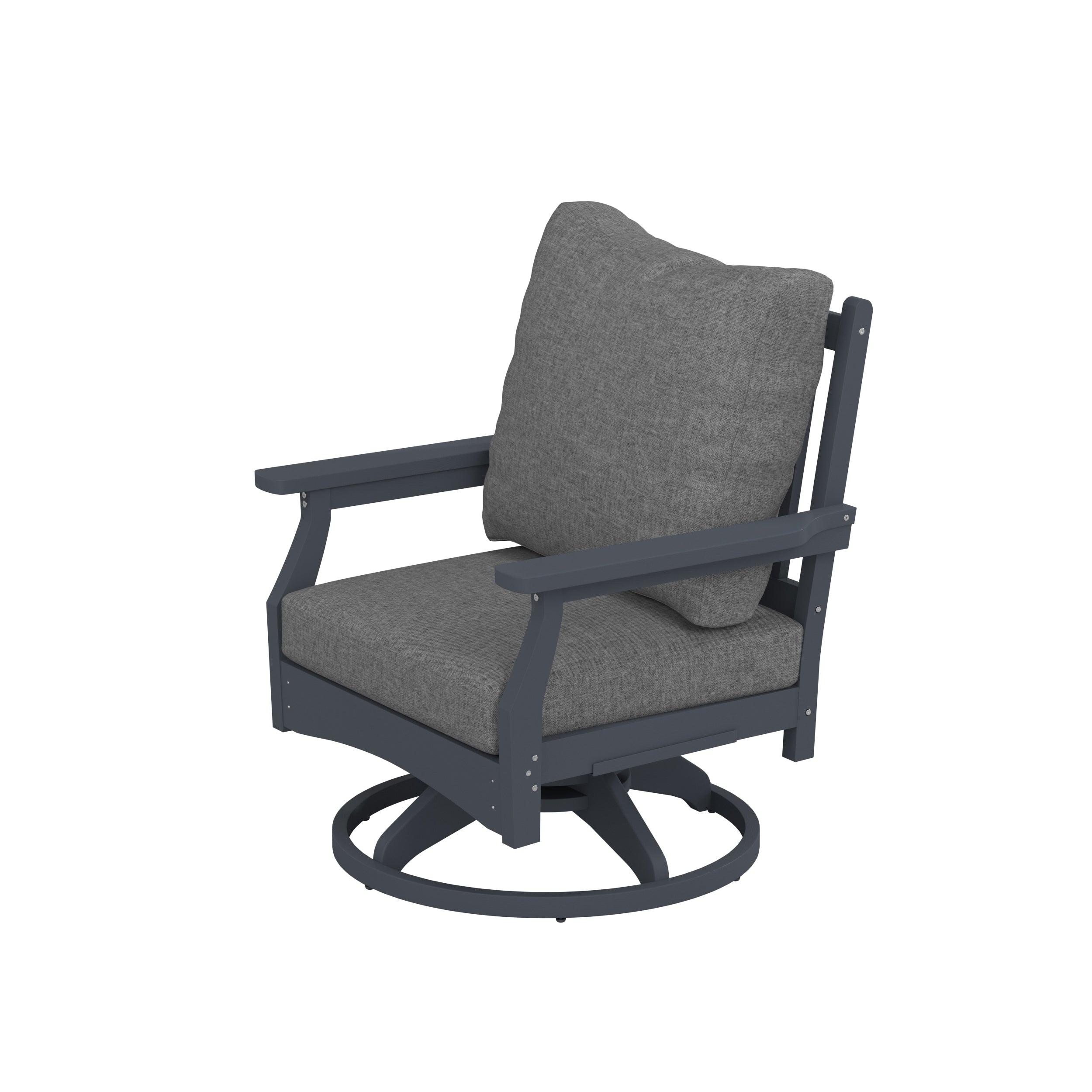 Aspen Rock/Swivel Deep Seating Chairs-Set of 2