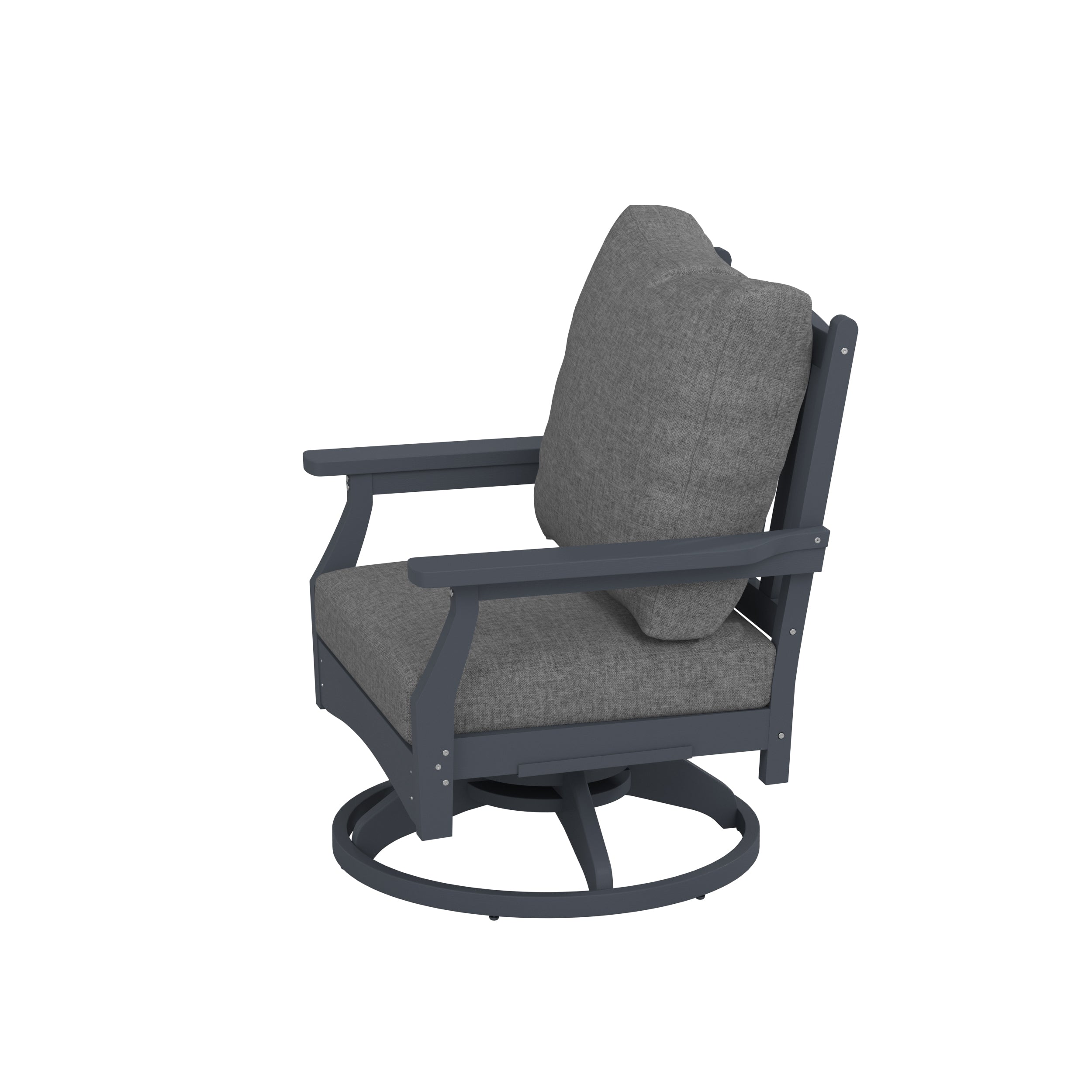 Aspen Rock/Swivel Deep Seating Chairs-Set of 2