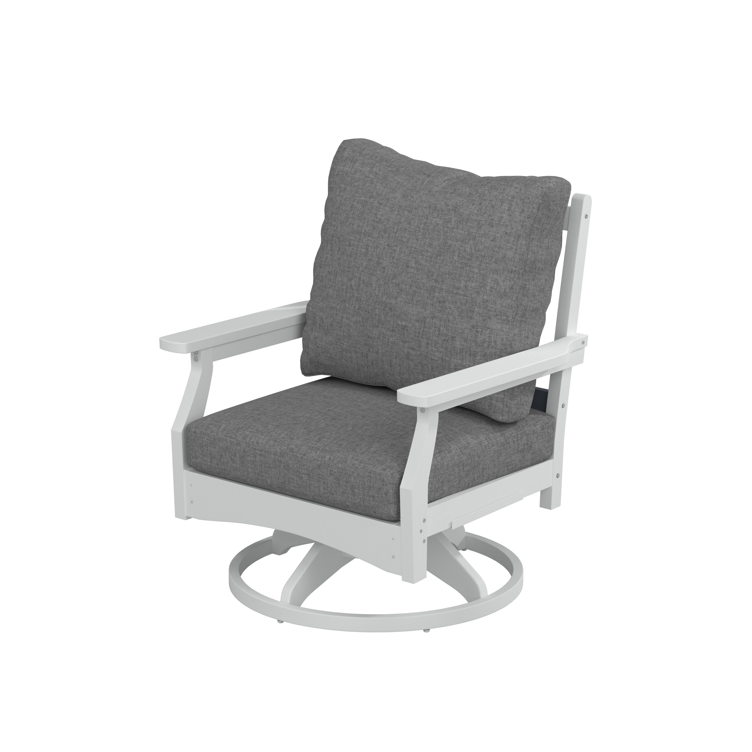 Aspen Rock/Swivel Deep Seating Chairs-Set of 2