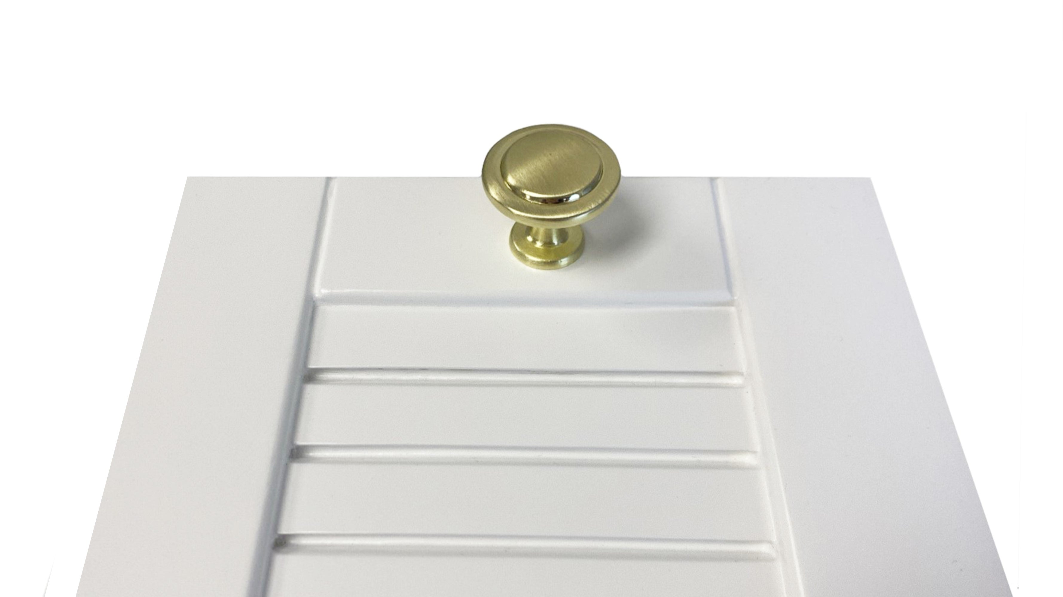 Gold 1-1/4" round cabinet hardware