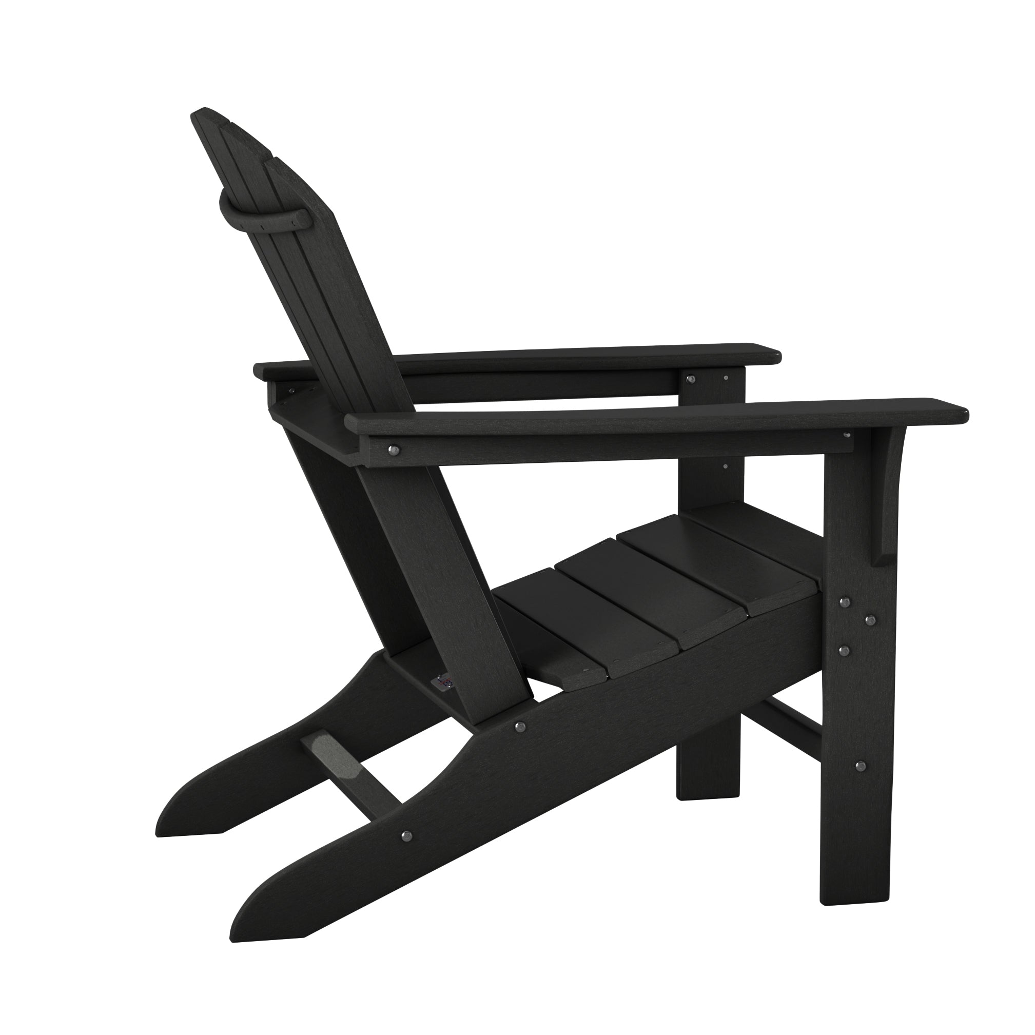 LuXeo Hampton HDPE Recycled Plastic Outdoor Patio Adirondack Chair