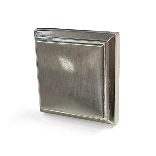 Silver 1/25" Square Cabinet Hardware