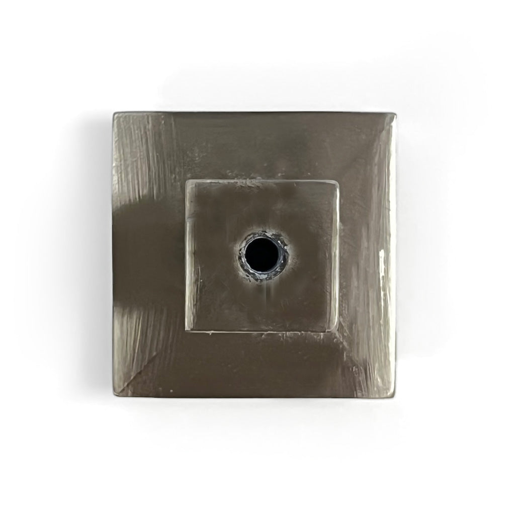 Silver 1/25" Square Cabinet Hardware