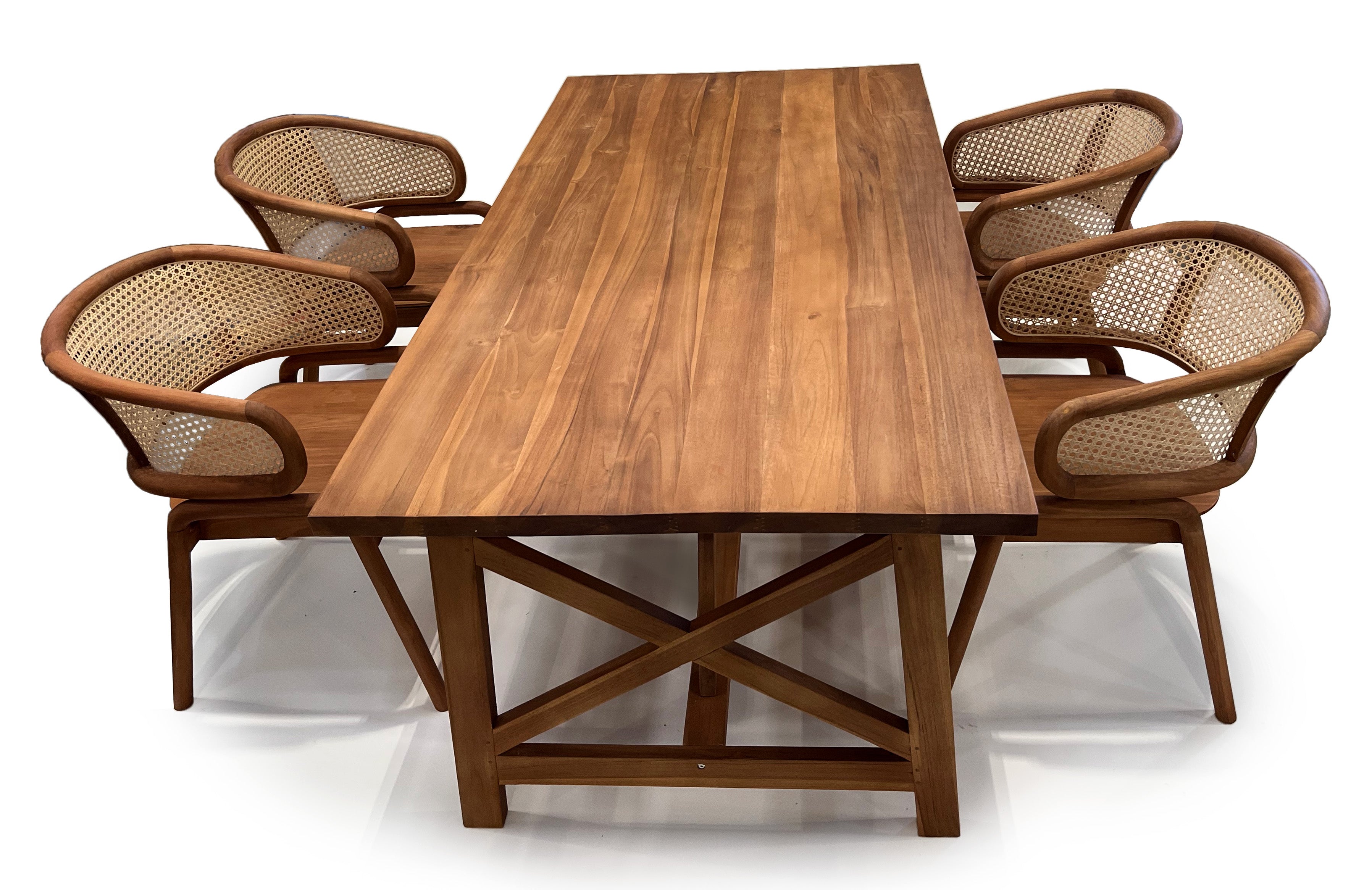 Odessa Teak Dining Set, 5 piece - Luxeo-USA