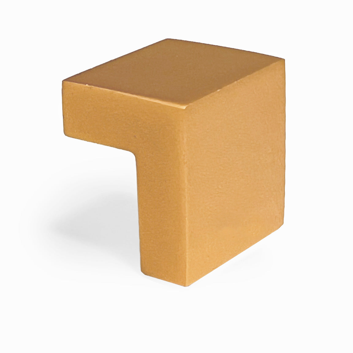 Gold 1" square cabinet pull