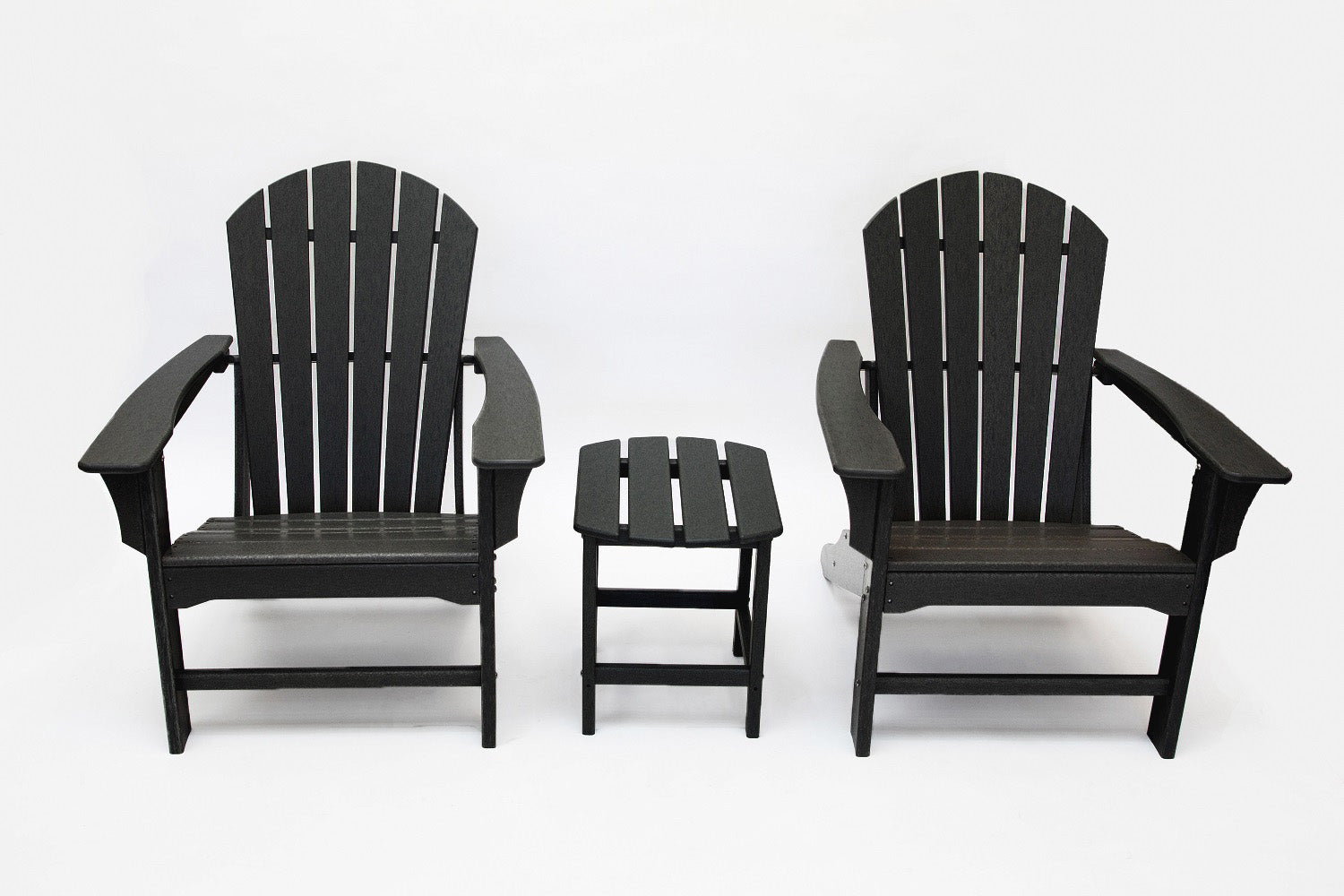 Hampton  Outdoor Patio Adirondack Chairs and Table Set (3-Piece)