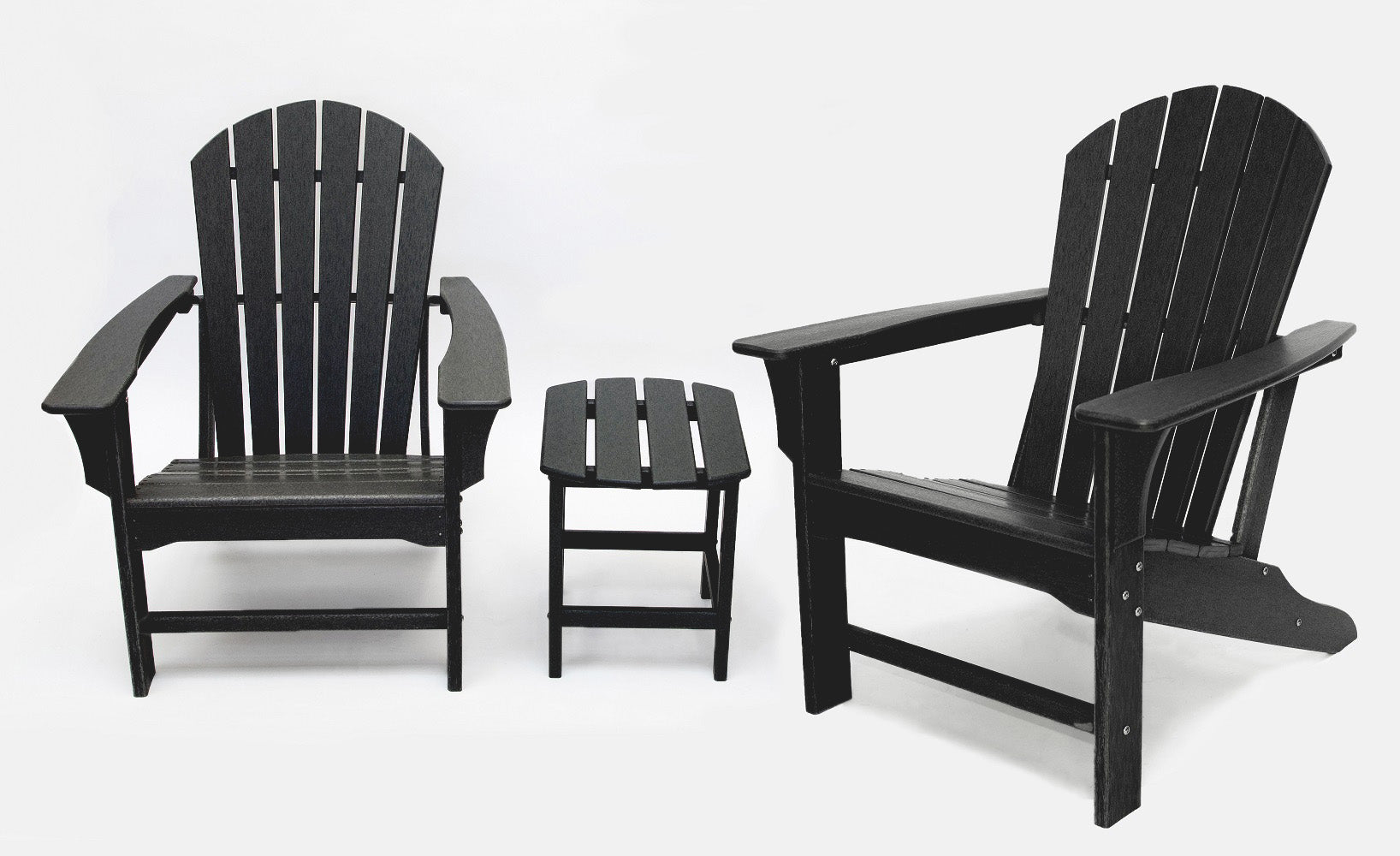 Hampton  Outdoor Patio Adirondack Chairs and Table Set (3-Piece)