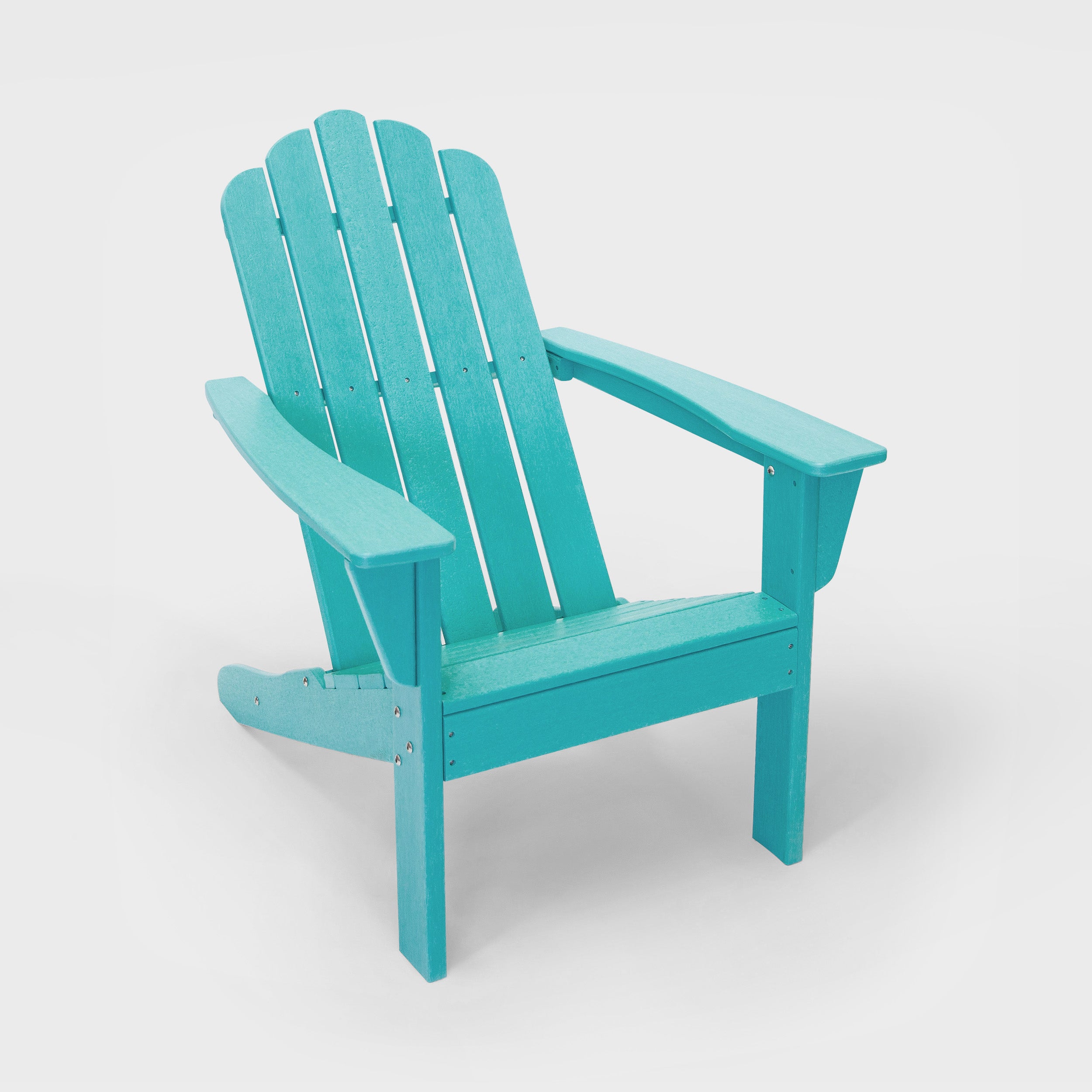 Marina HDPE Recycled Plastic Outdoor Patio Adirondack Chair and Table Set (3-Piece)