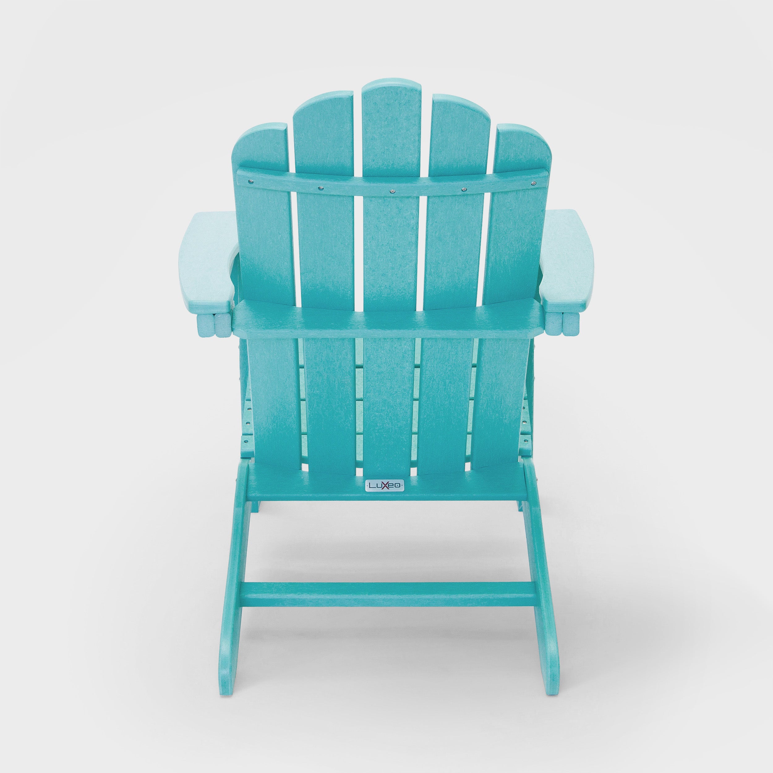 Marina HDPE Recycled Plastic Outdoor Patio Adirondack Chair and Table Set (3-Piece)