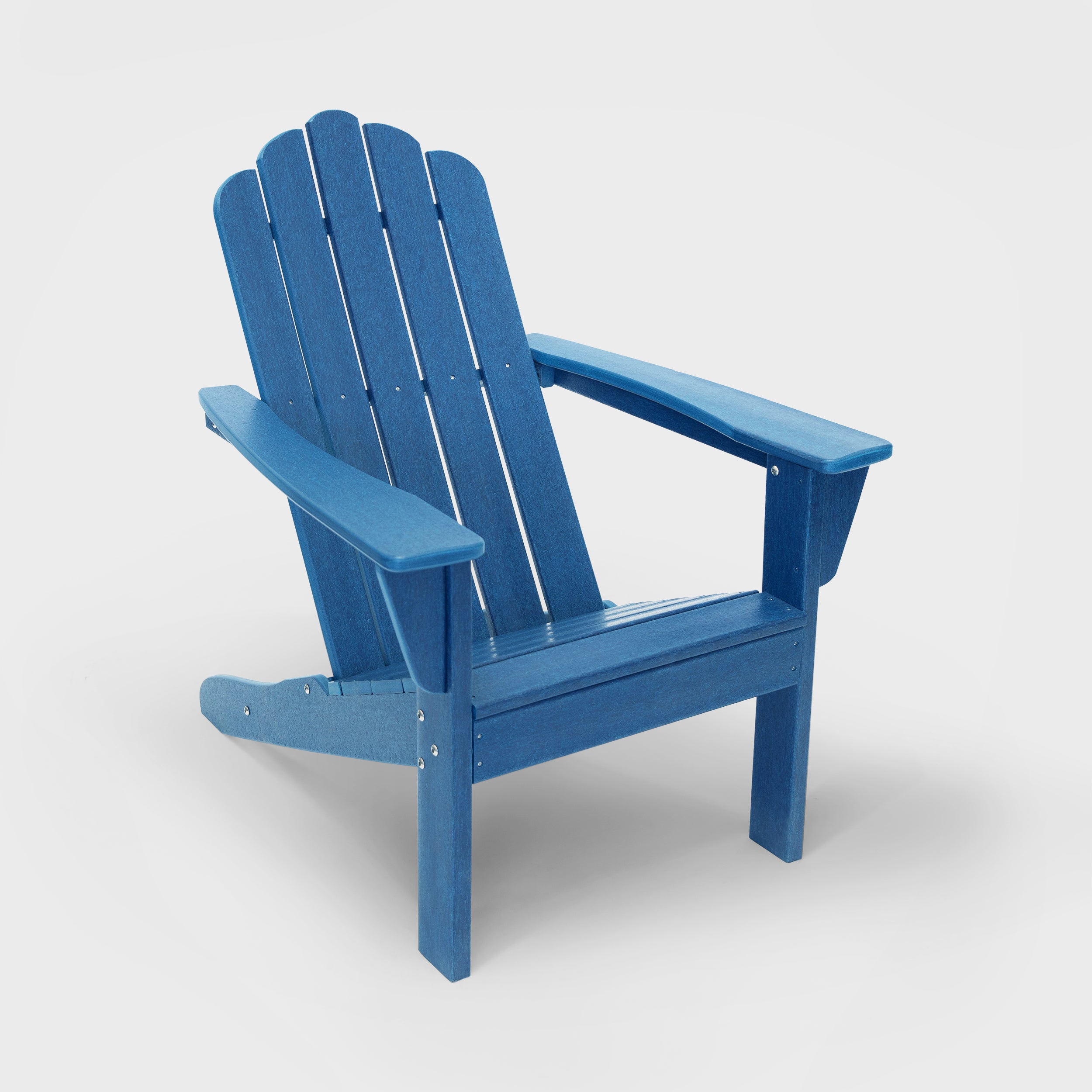 Marina HDPE Recycled Plastic Outdoor Patio Adirondack Chair and Table Set (3-Piece)
