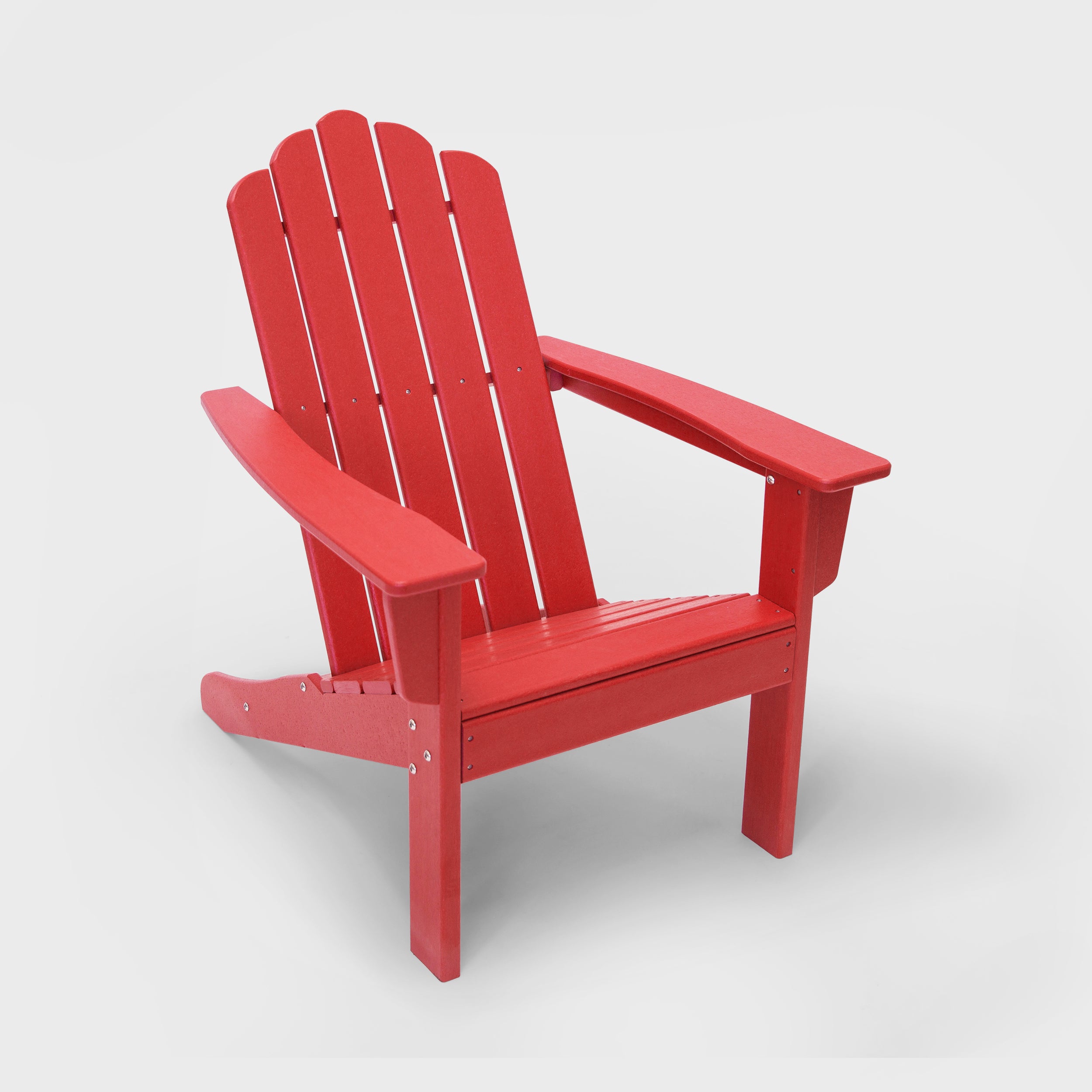 Marina HDPE Recycled Plastic Outdoor Patio Adirondack Chair and Table Set (3-Piece)