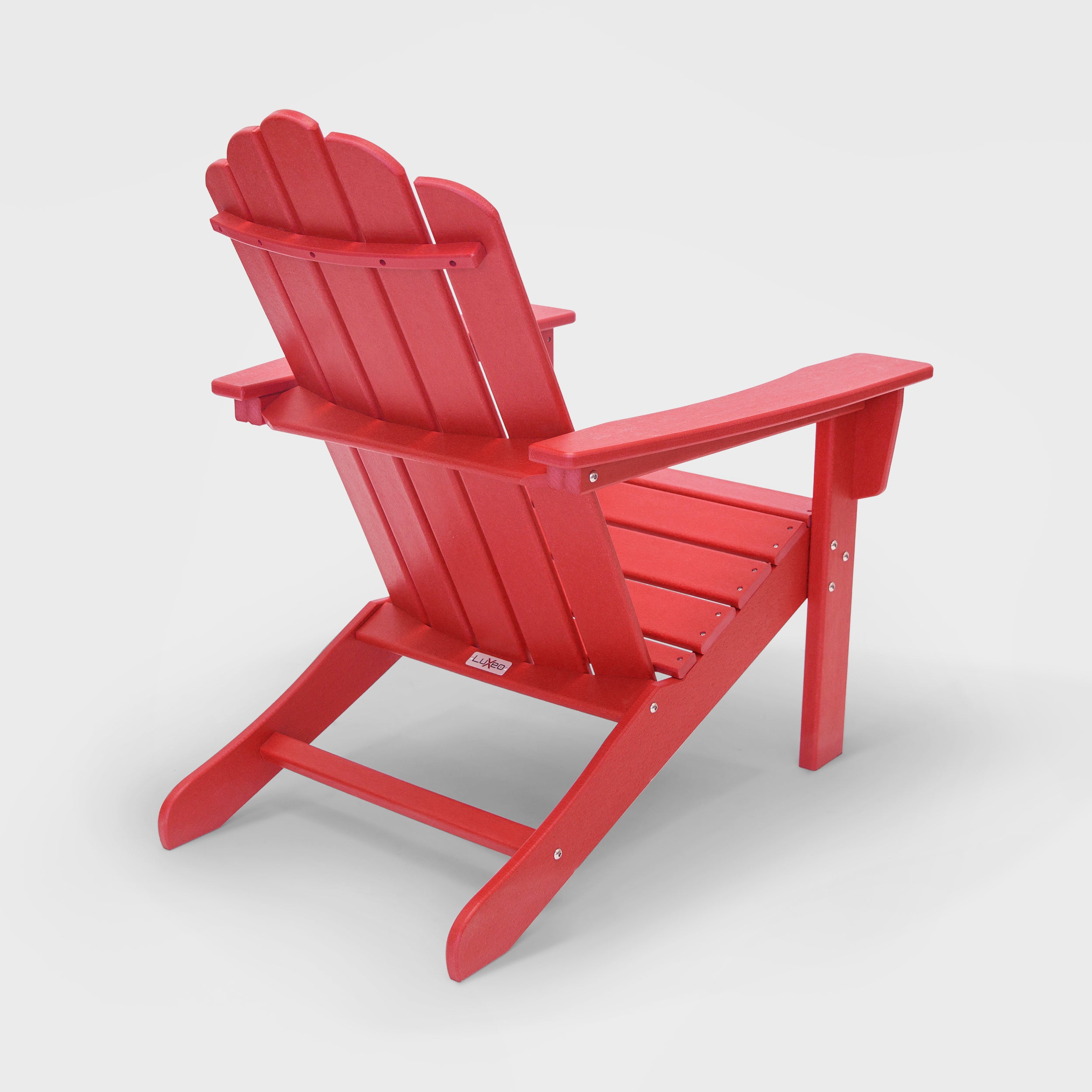 Marina HDPE Recycled Plastic Outdoor Patio Adirondack Chair and Table Set (3-Piece)