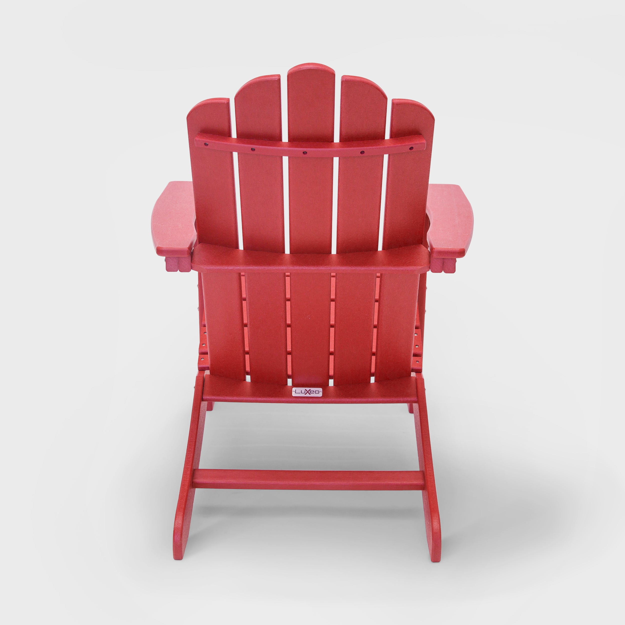 Marina HDPE Recycled Plastic Outdoor Patio Adirondack Chair and Table Set (3-Piece)