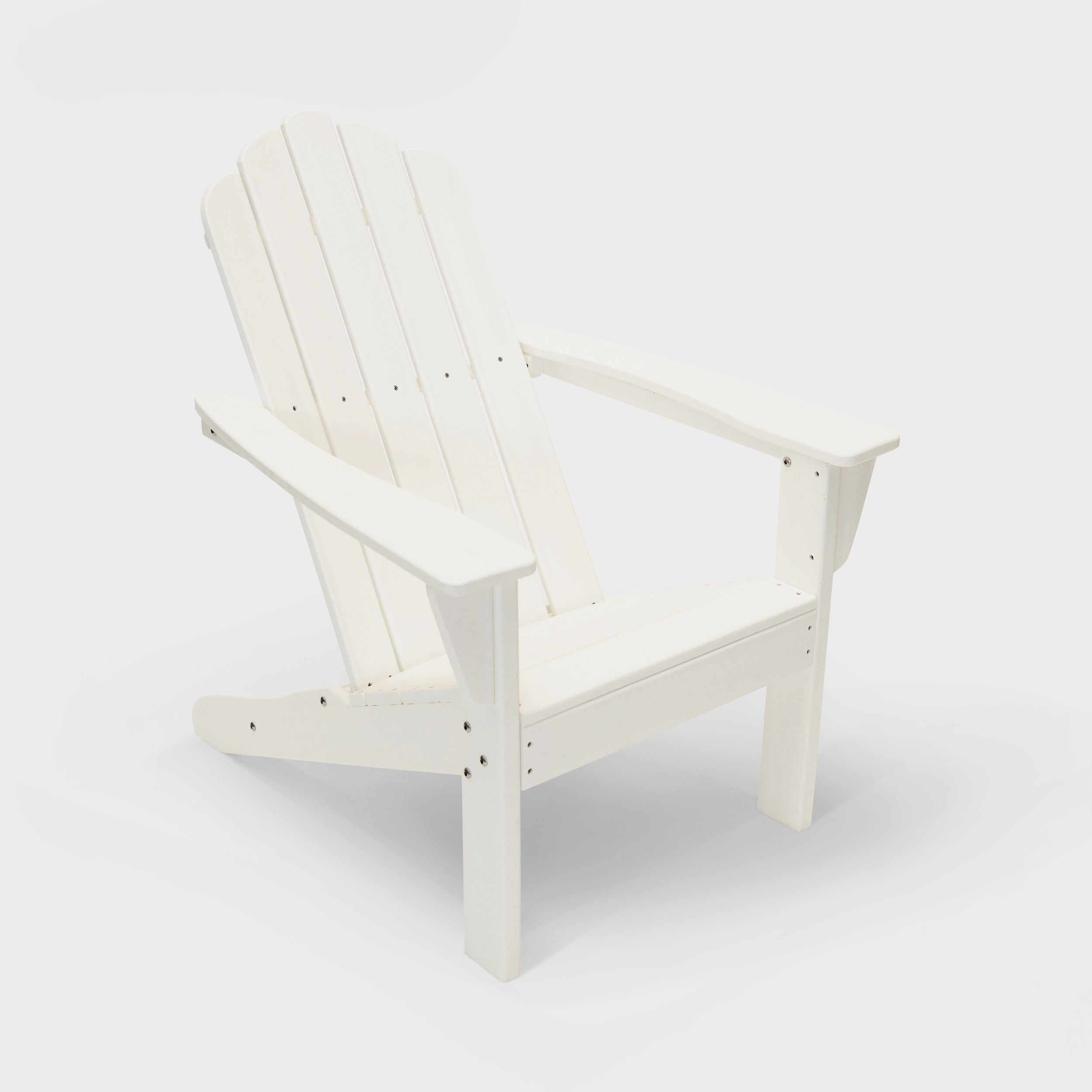 Marina HDPE Recycled Plastic Outdoor Patio Adirondack Chair and Table Set (3-Piece)