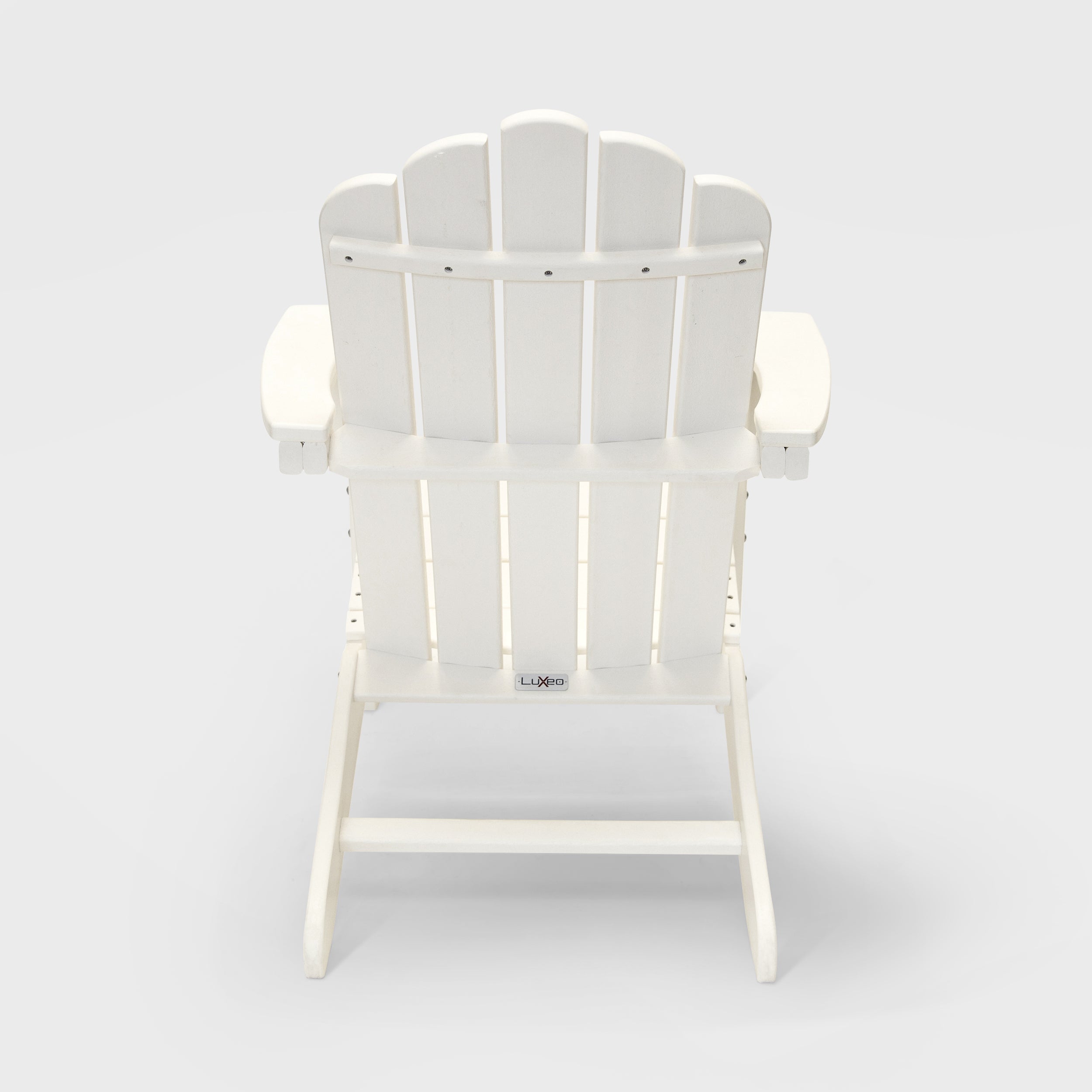 Marina HDPE Recycled Plastic Outdoor Patio Adirondack Chair and Table Set (3-Piece)