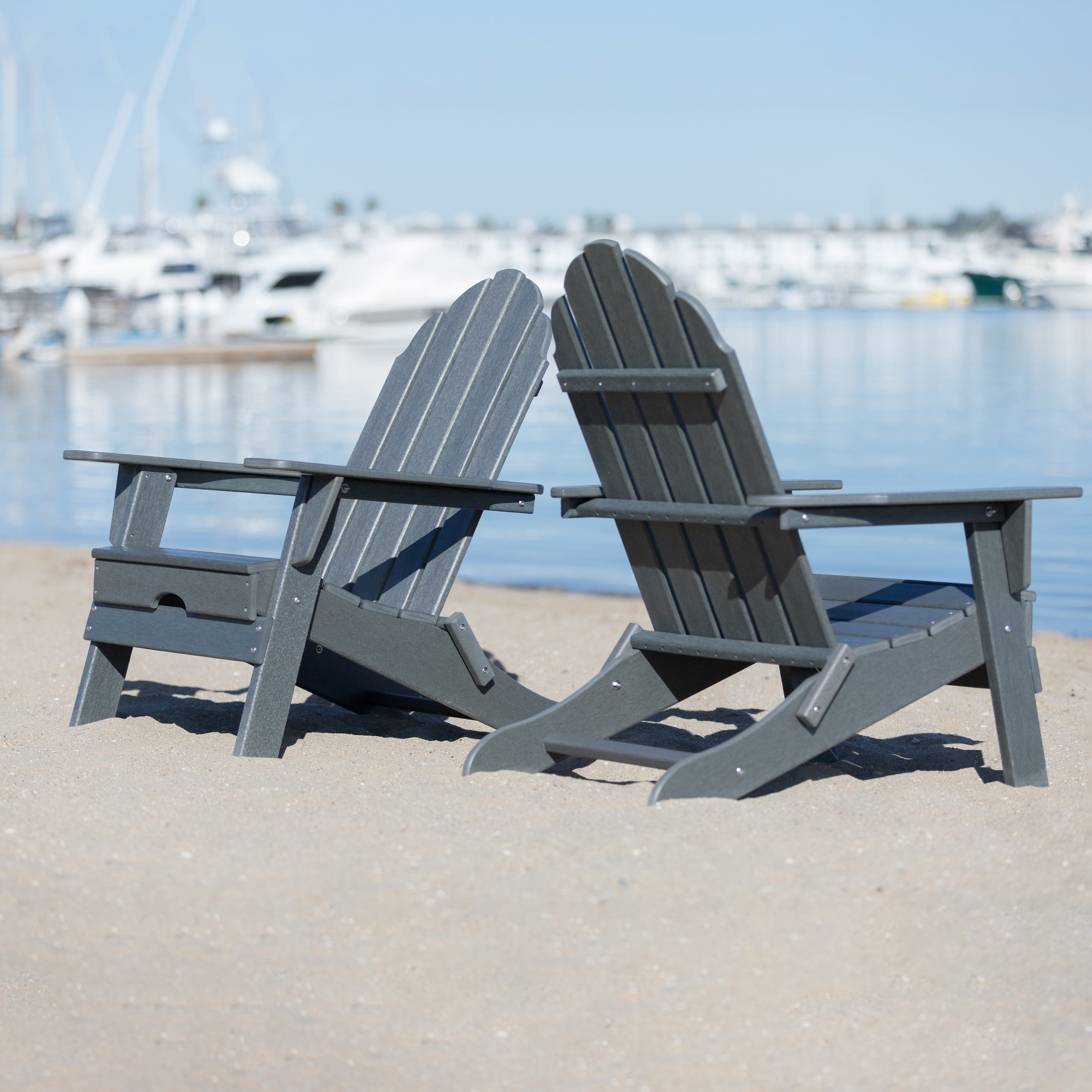 Balboa HDPE Recycled Plastic Folding Adirondack Chair