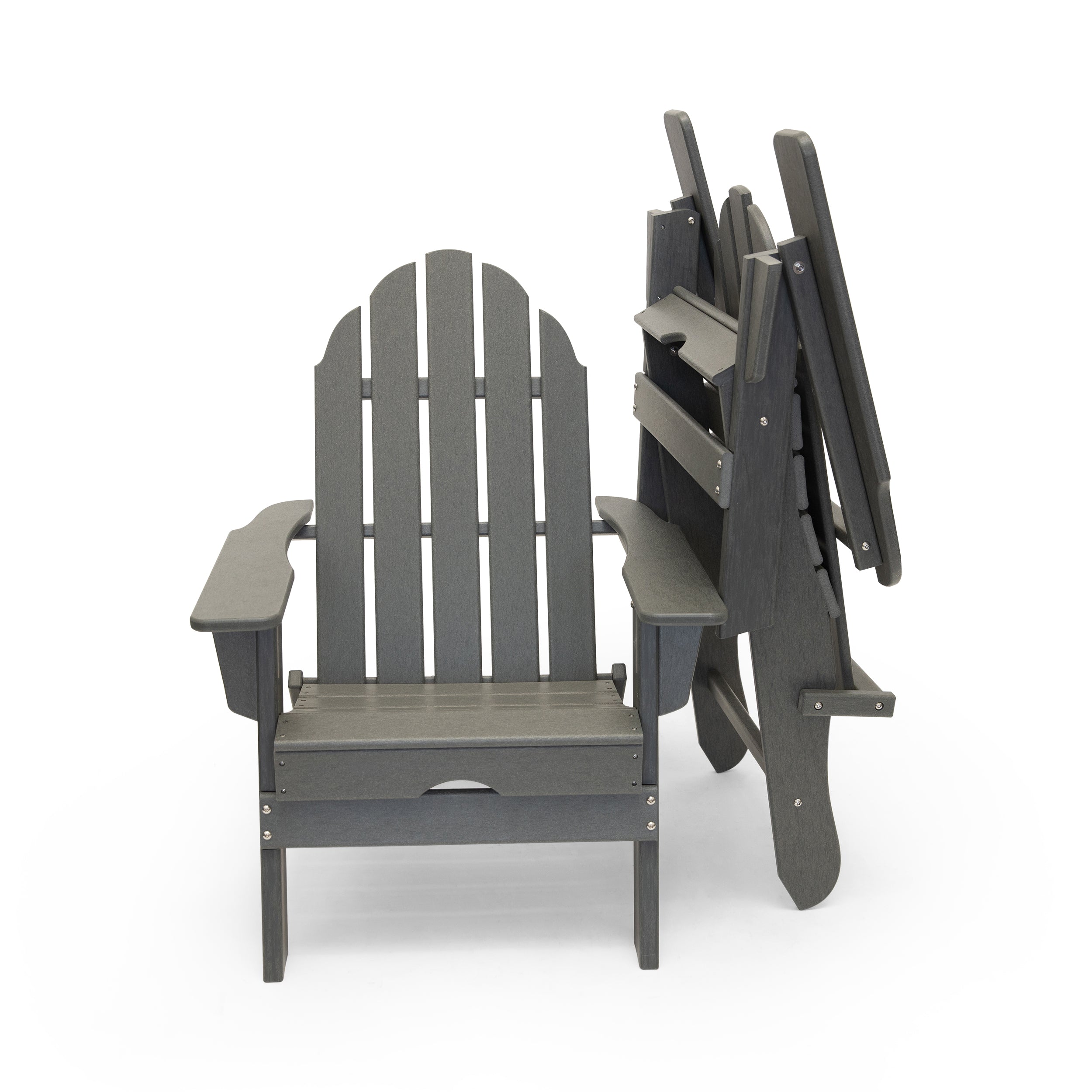 Park City 42" Two-Tone Fire Pit Table, Square Top with Four Balboa Chairs
