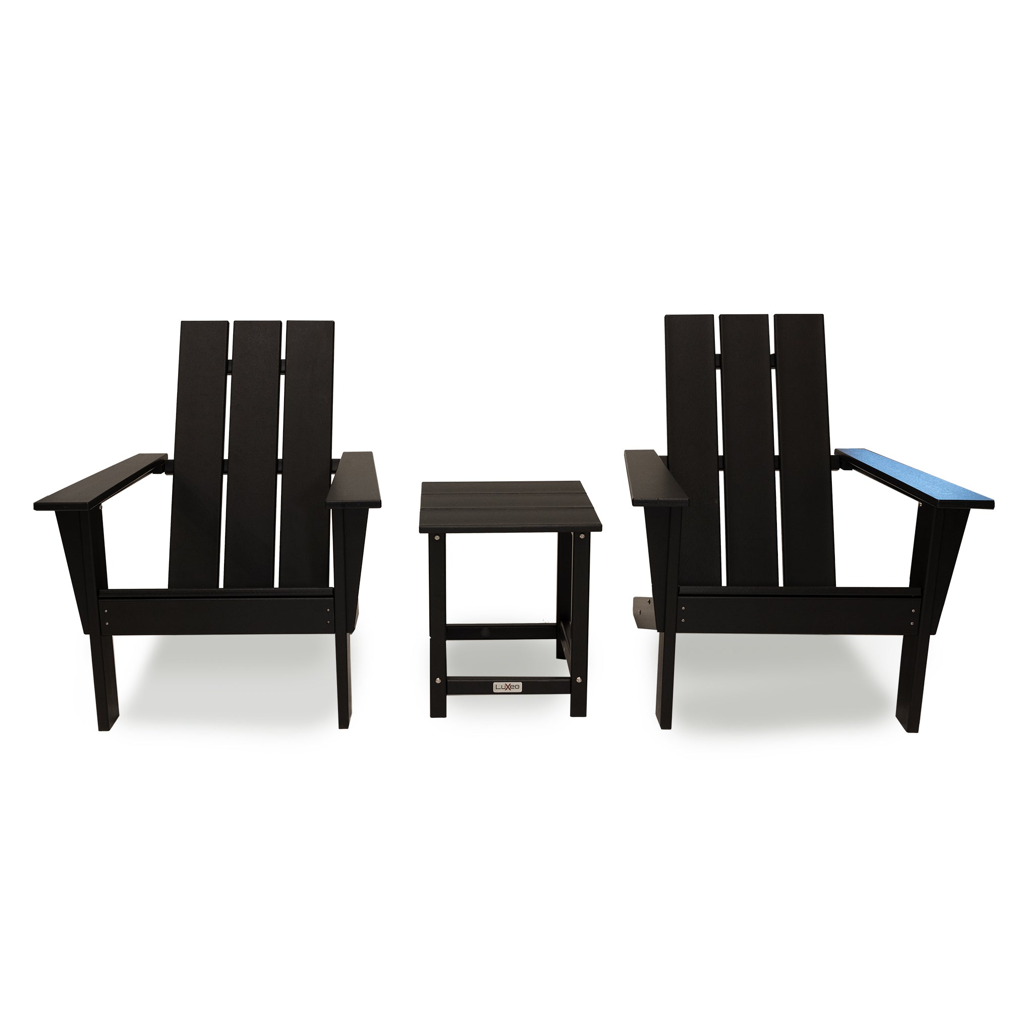 Arcadia Outdoor Patio Adirondack Chair and Table Set (3-Piece)