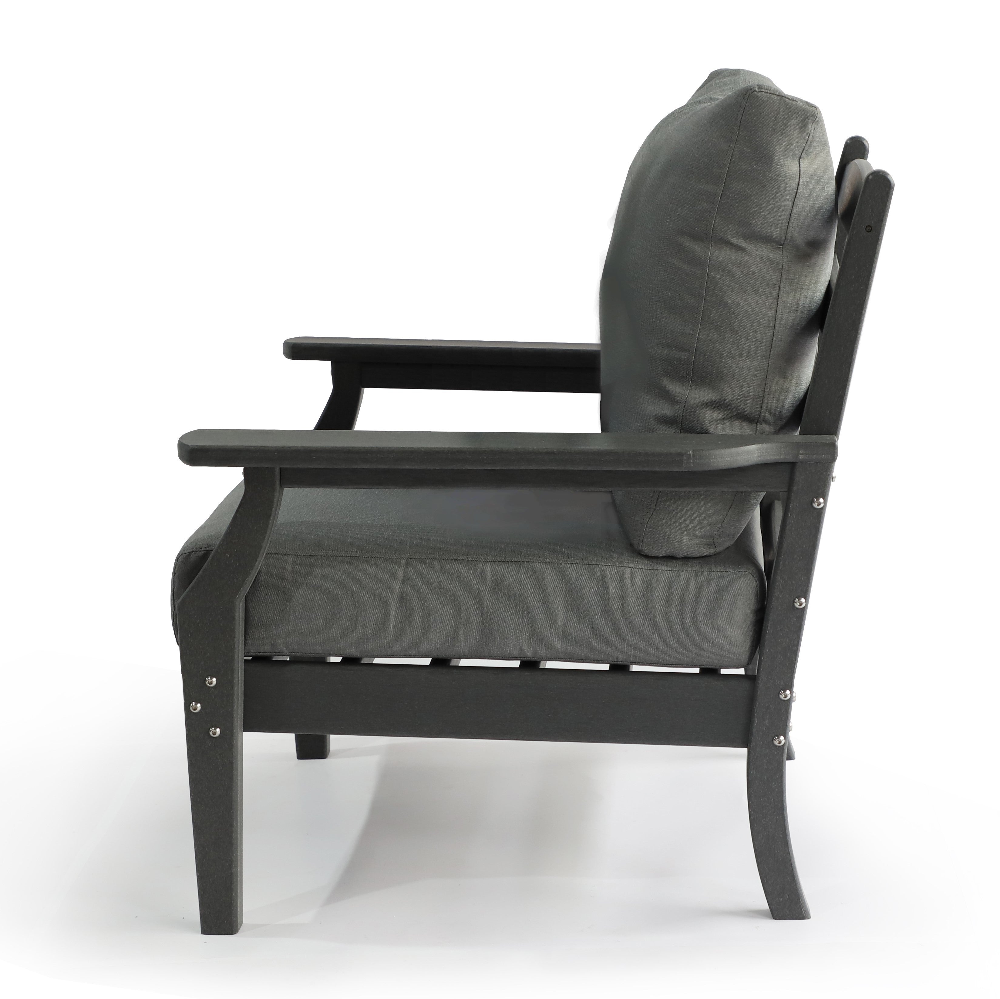 Aspen 5PC Deep Seating Chair with Ottoman and End Table