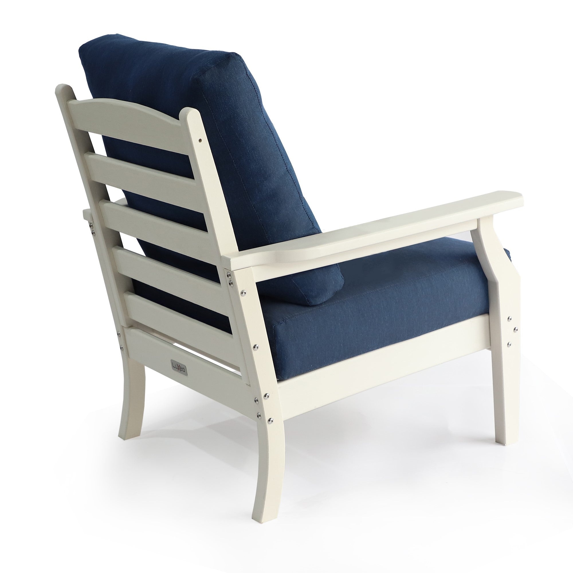 LuXeo Aspen 5PC Deep Seating Chair with Ottoman and End Table
