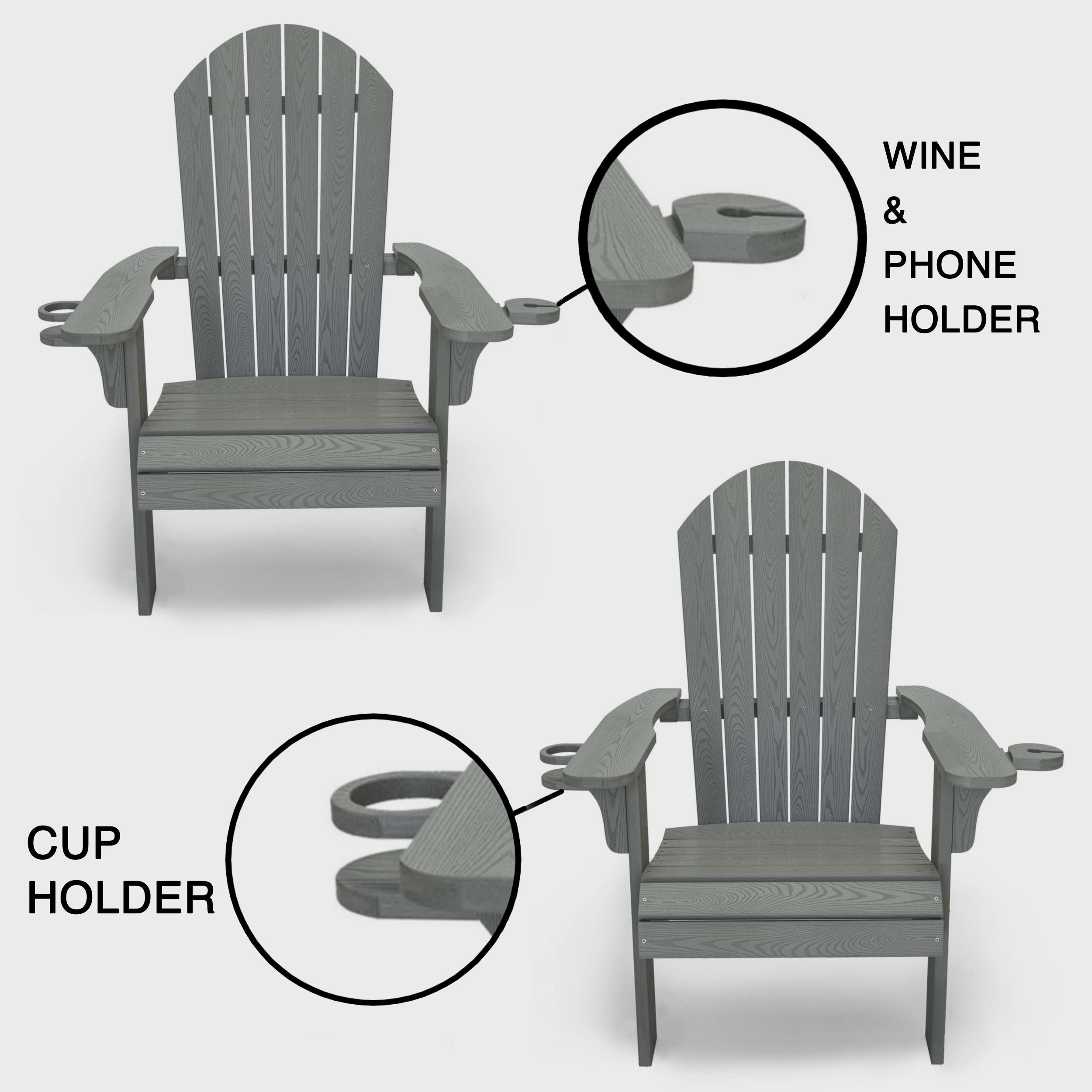 Westwood All Weather Outdoor Patio Adirondack Chair