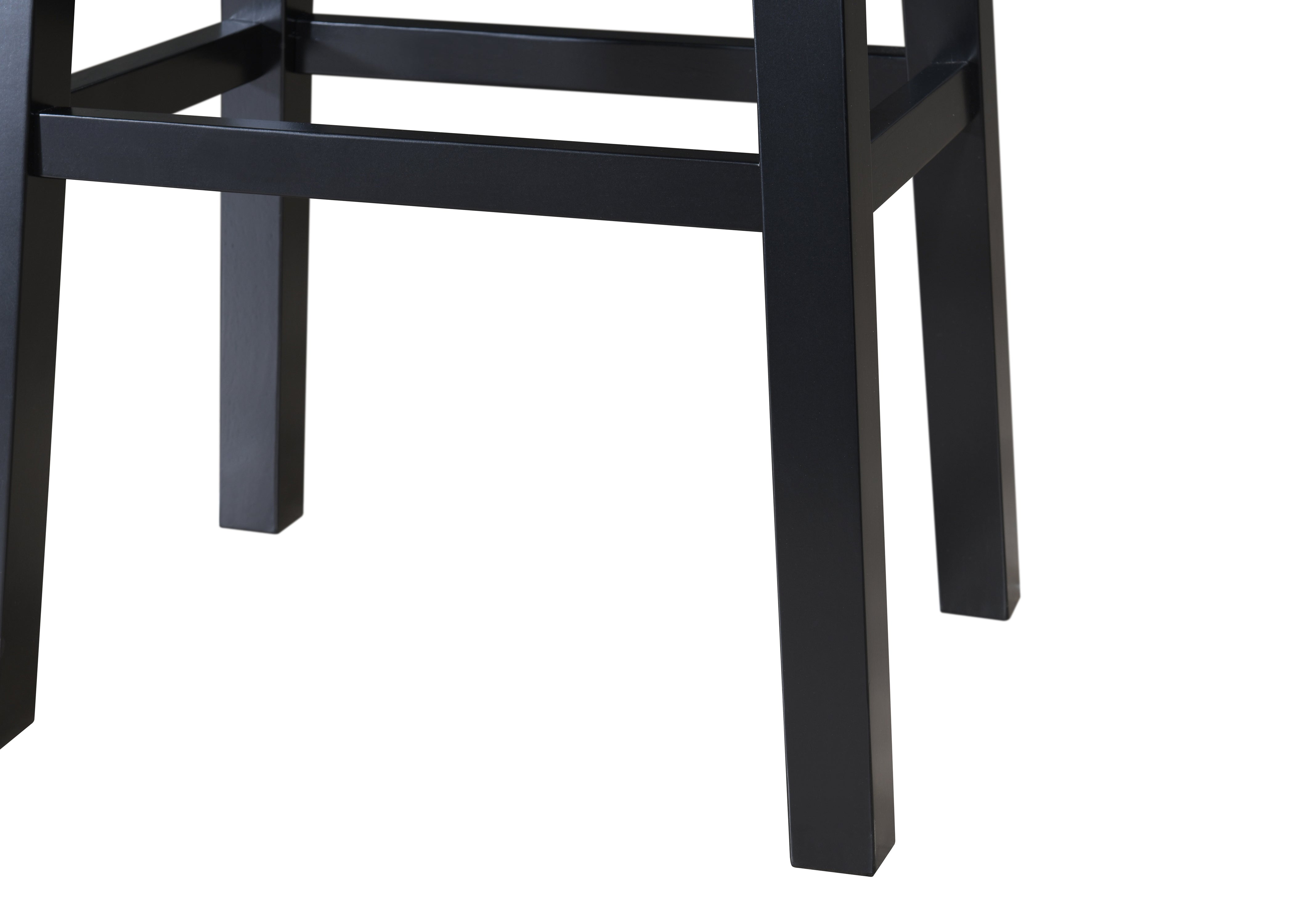 LuXeo Lakewood Solid Wood Saddle Barstool (Set of 2)