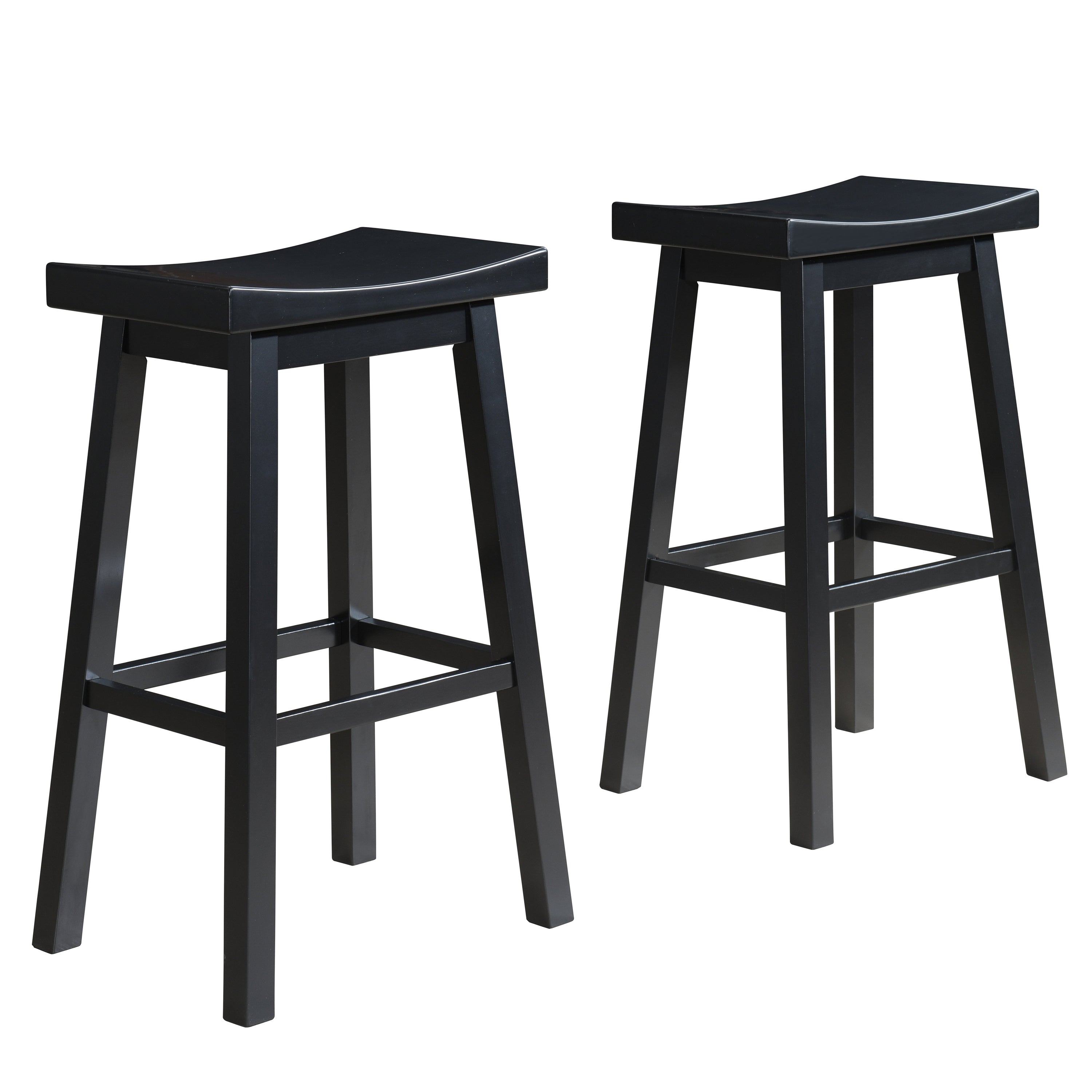 Lakewood Solid Wood Saddle Barstool