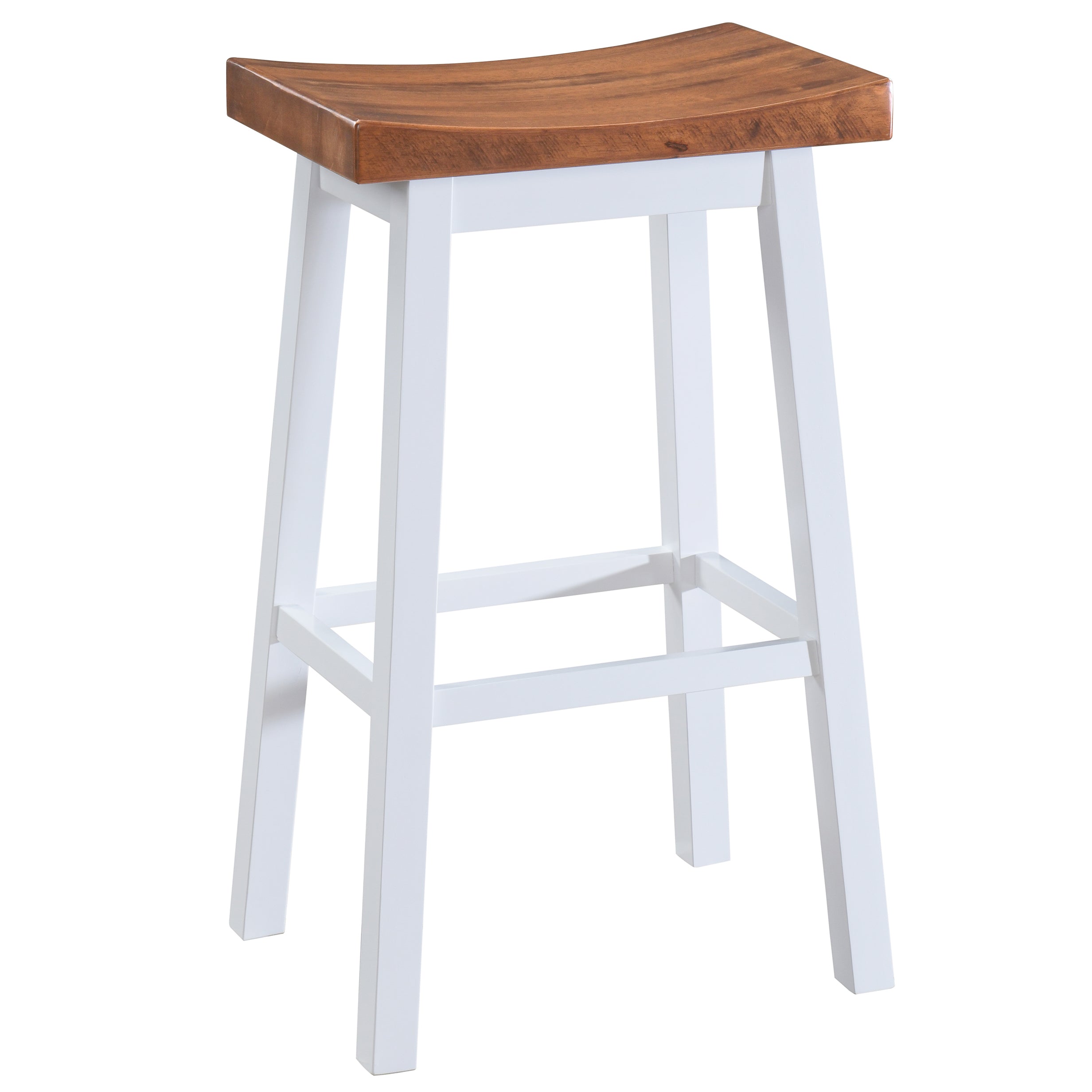 Lakewood Solid Wood Saddle Barstool