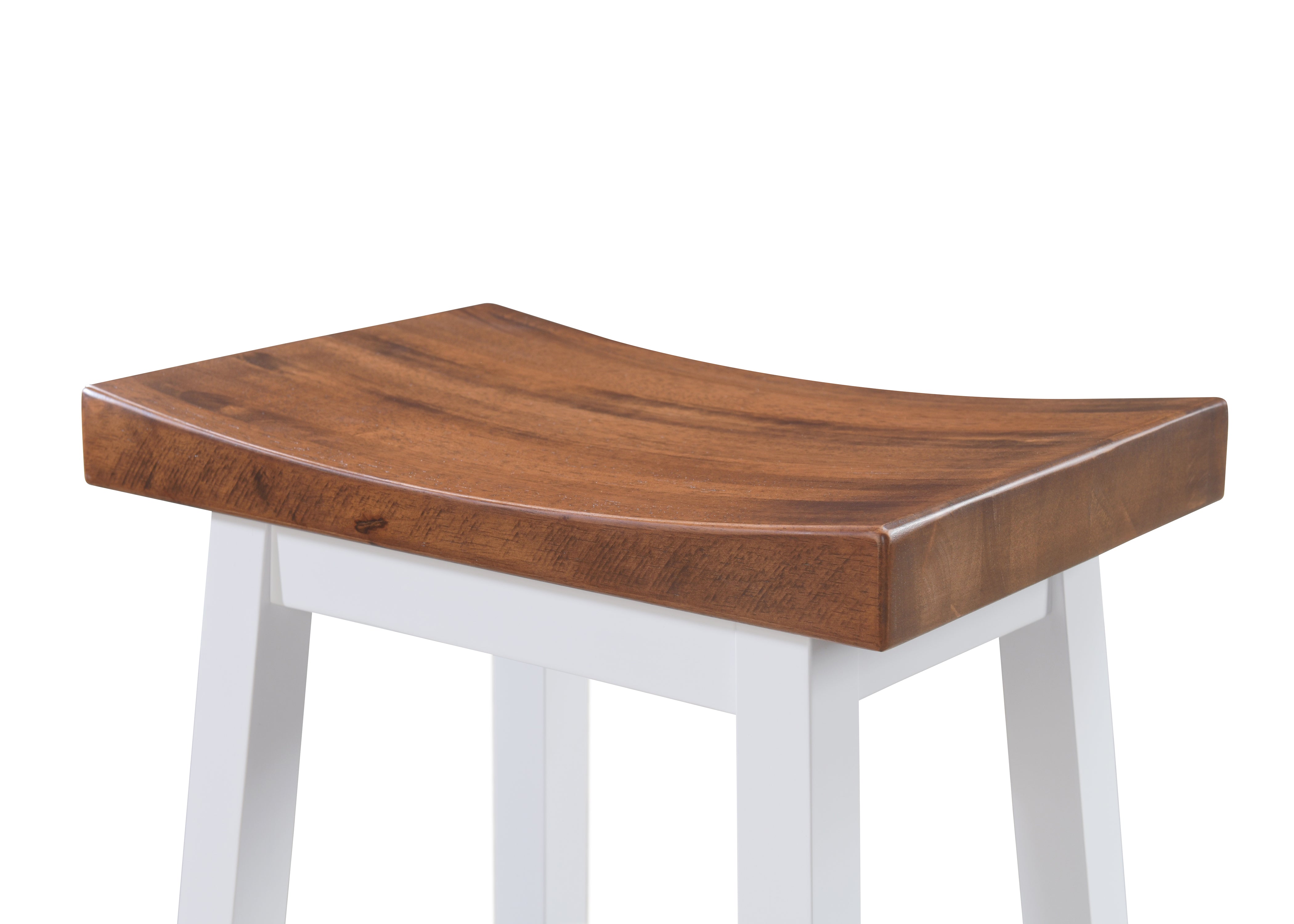 Lakewood Solid Wood Saddle Barstool