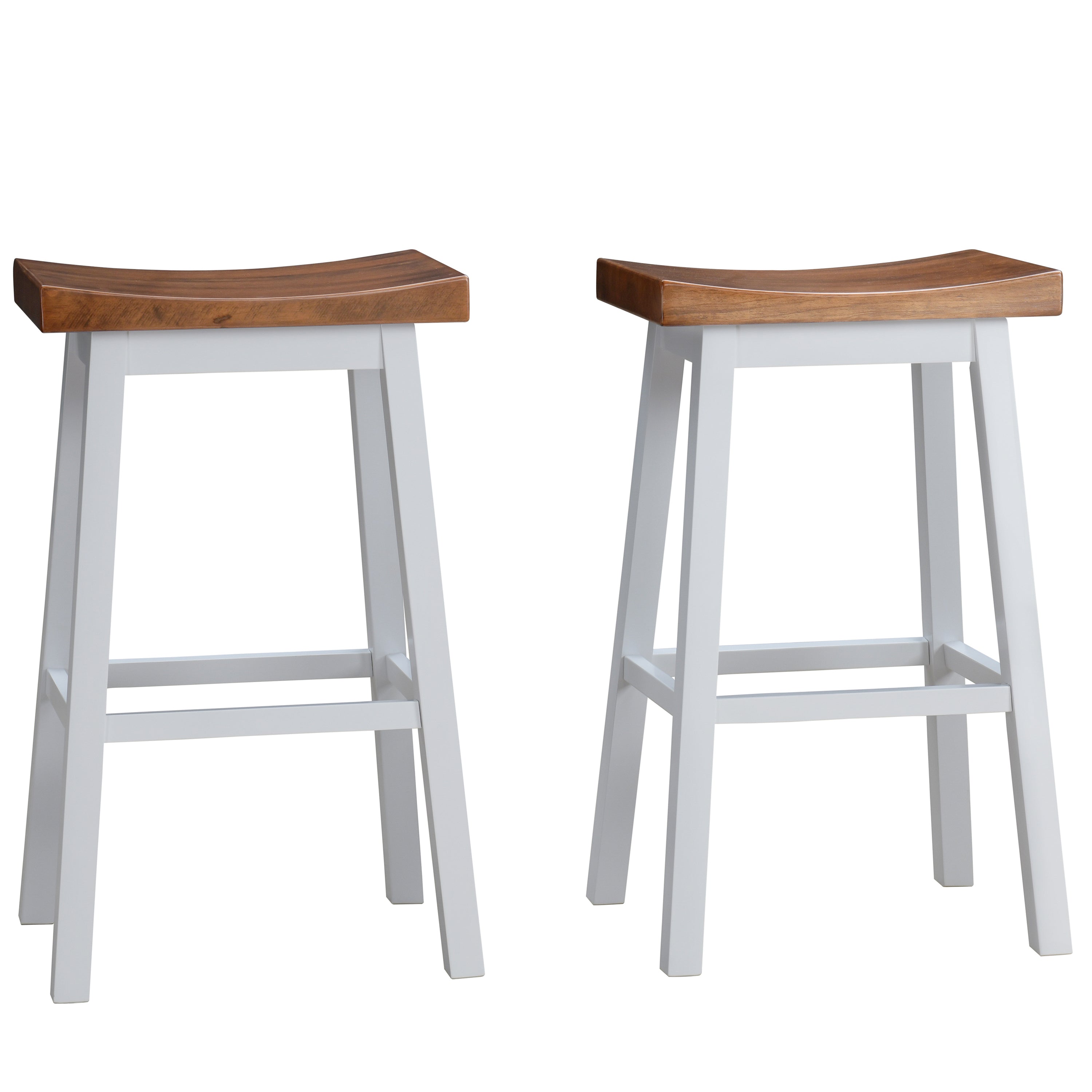 Lakewood Solid Wood Saddle Barstool