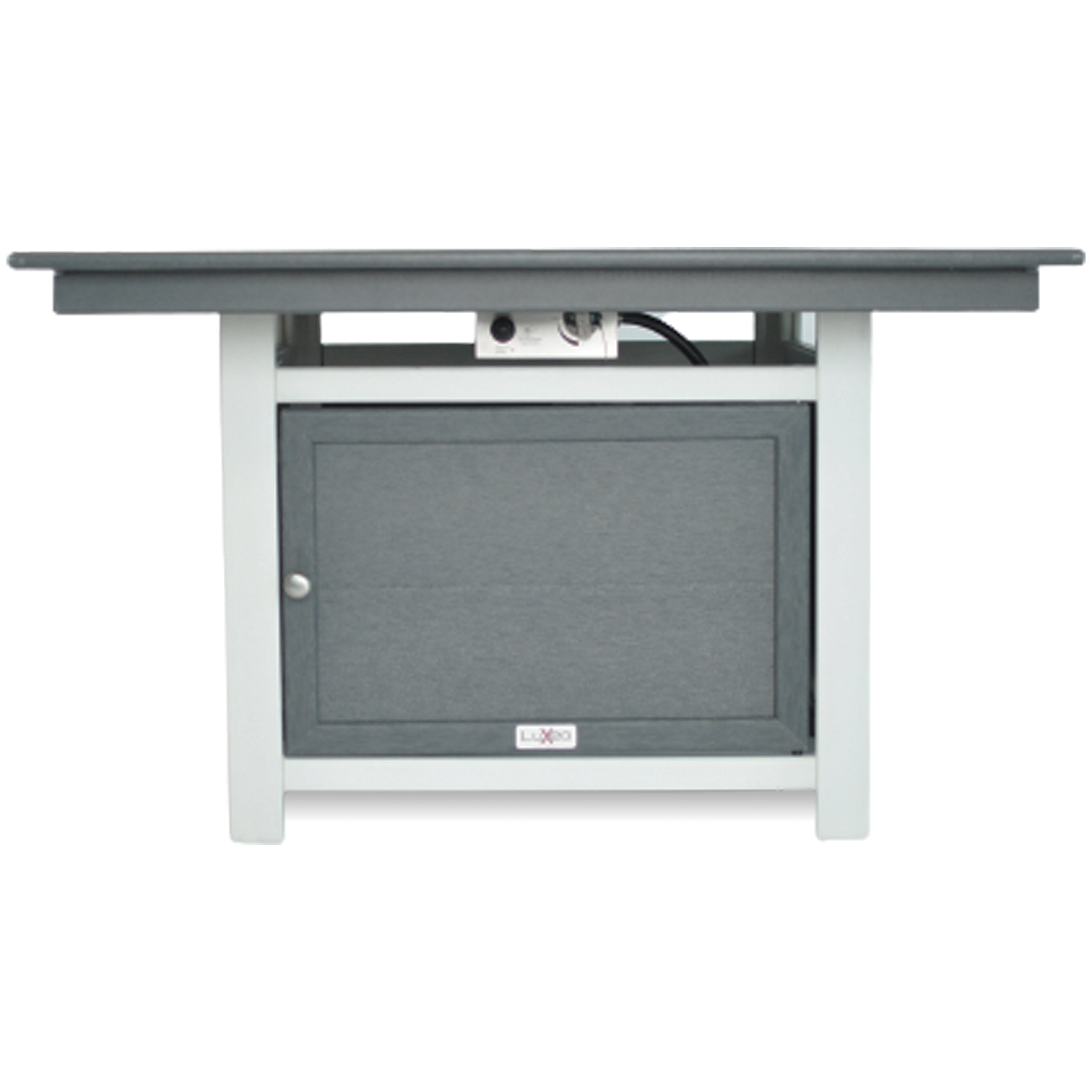 Park City 25"(H) x 42"(W) Square Two-Tone Poly Fire Pit Table