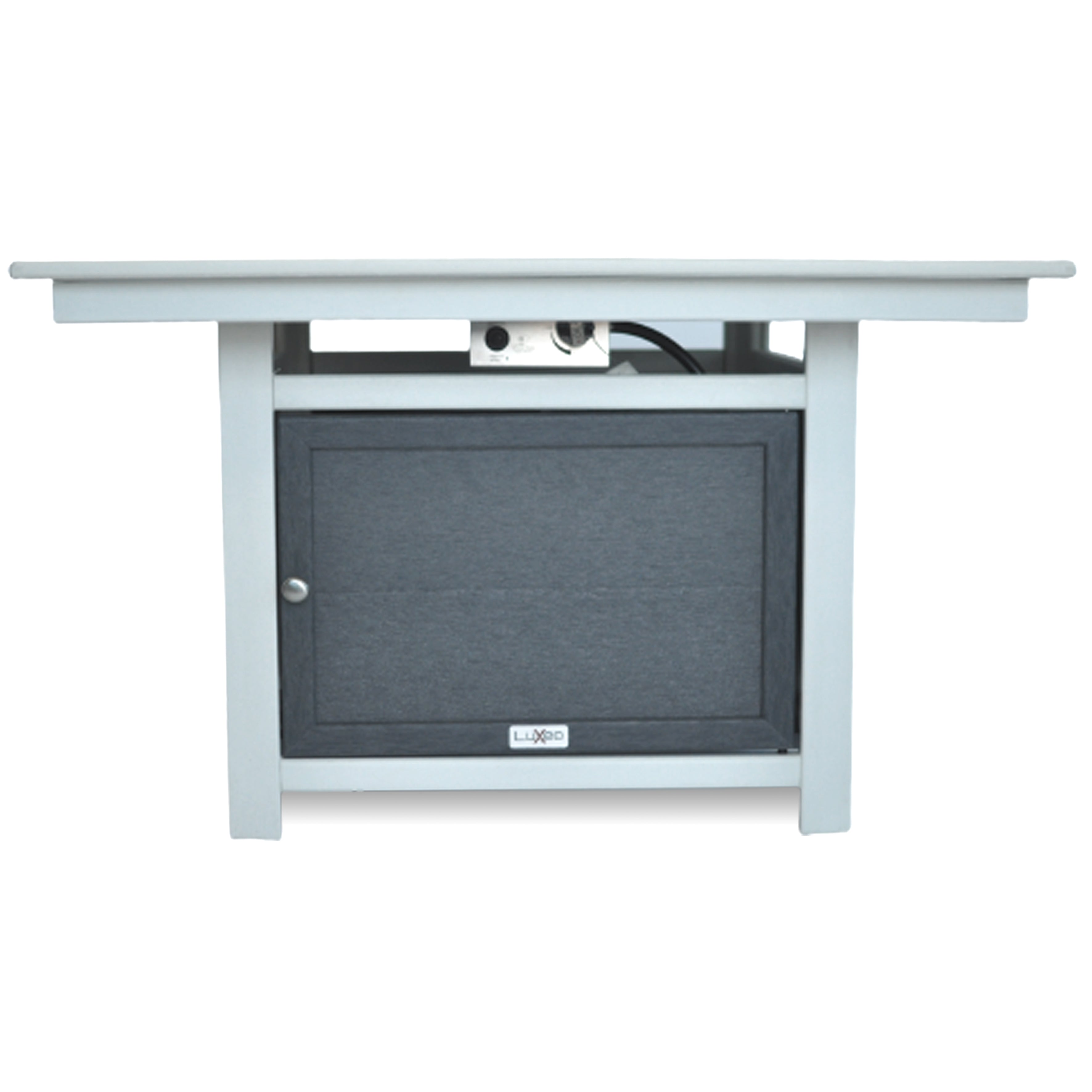 Park City 25"(H) x 42"(W) Square Two-Tone Poly Fire Pit Table