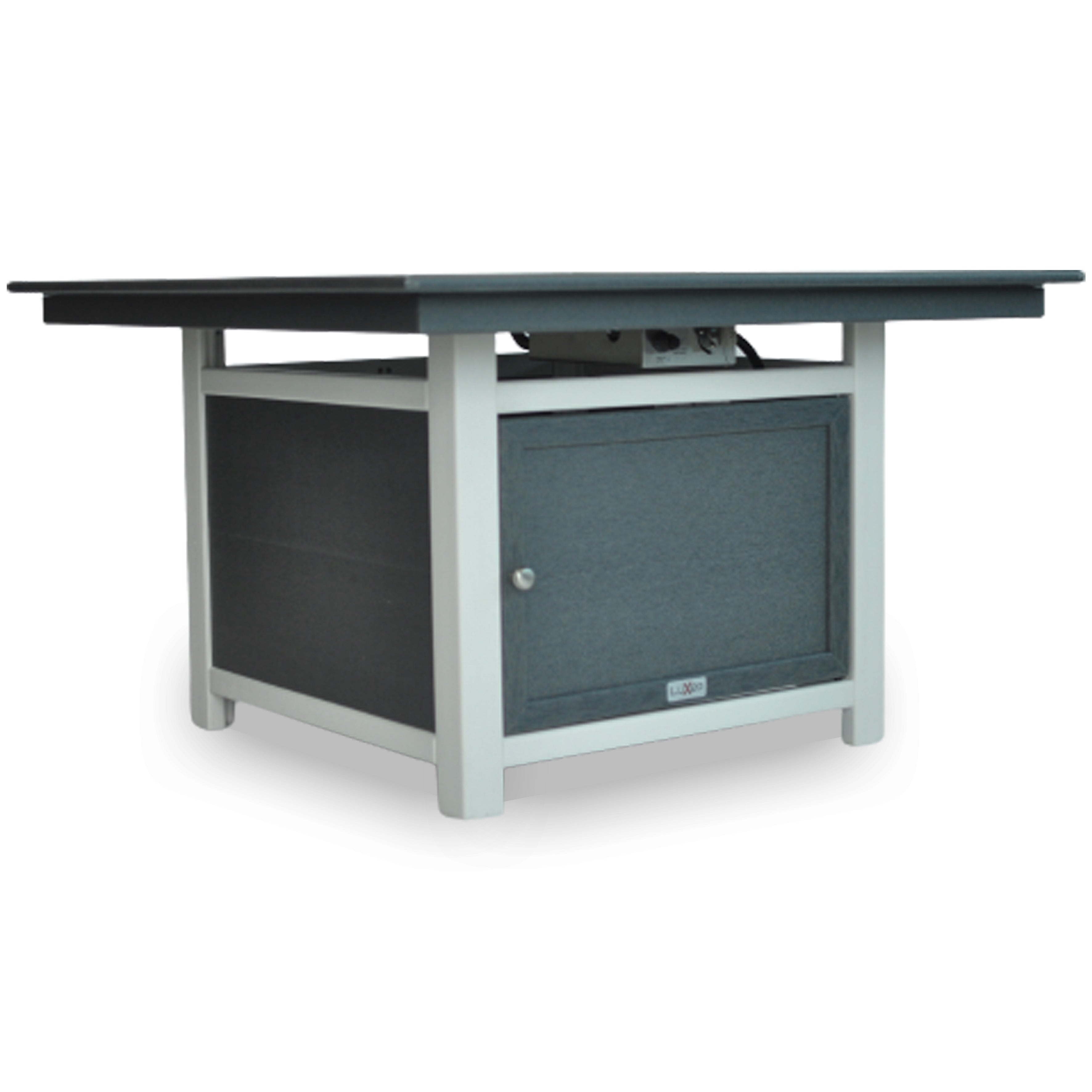 Park City 25"(H) x 42"(W) Square Two-Tone Poly Fire Pit Table