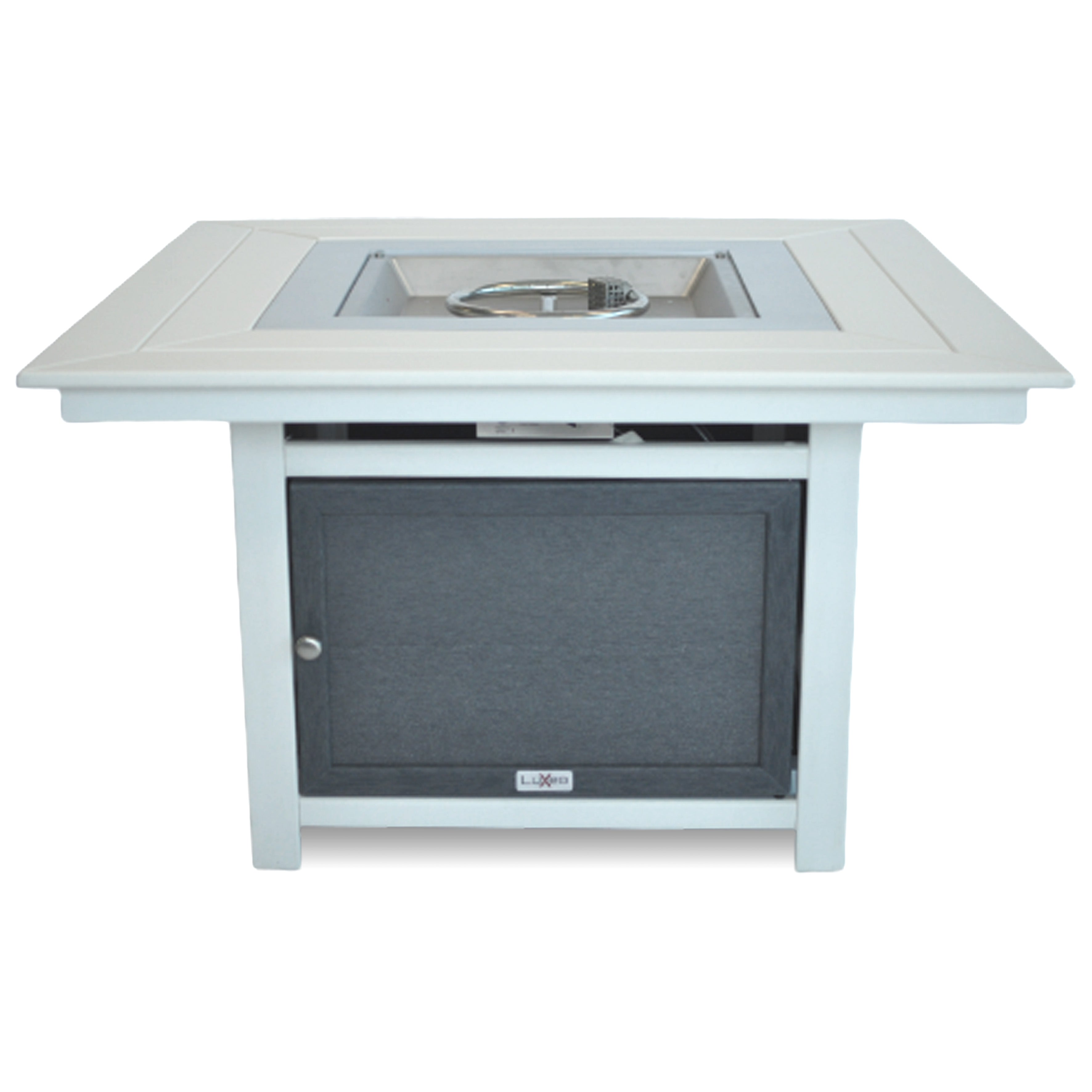 Park City 25"(H) x 42"(W) Square Two-Tone Poly Fire Pit Table